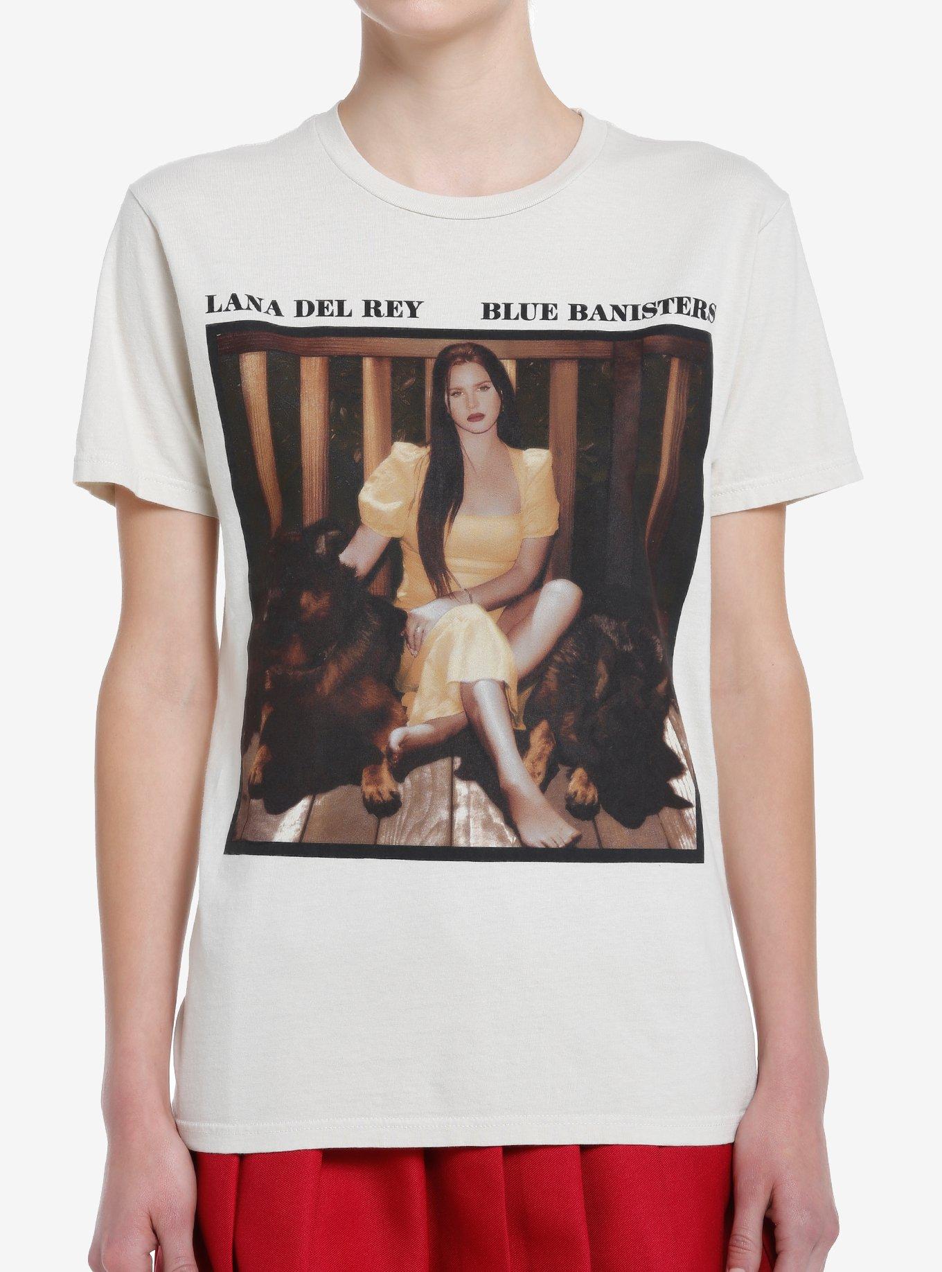 Lana Del Rey Blue Banisters Portrait Boyfriend Fit Girls TShirt Hot
