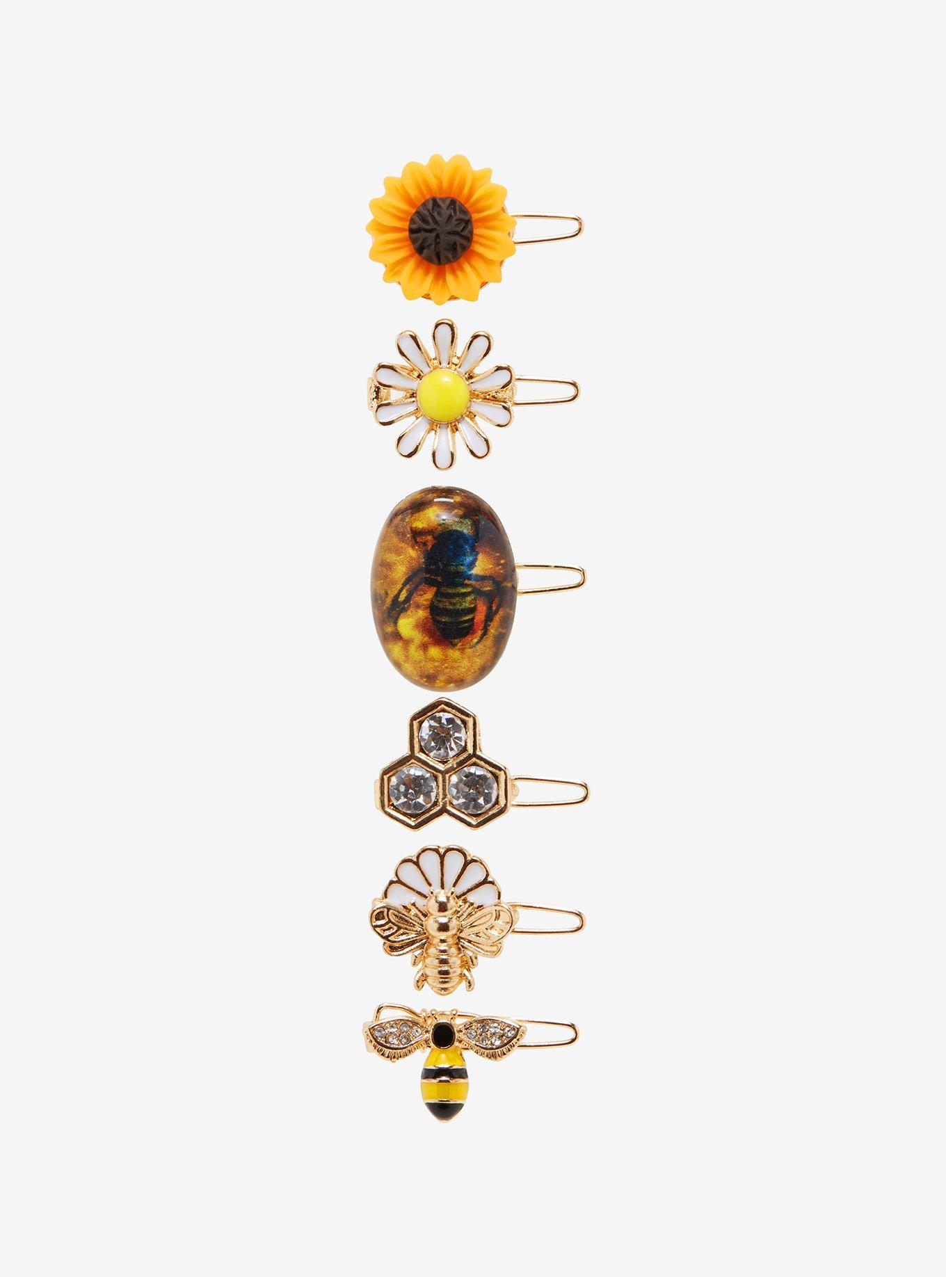 Honey Bee Flower Hair Clips Hot Topic