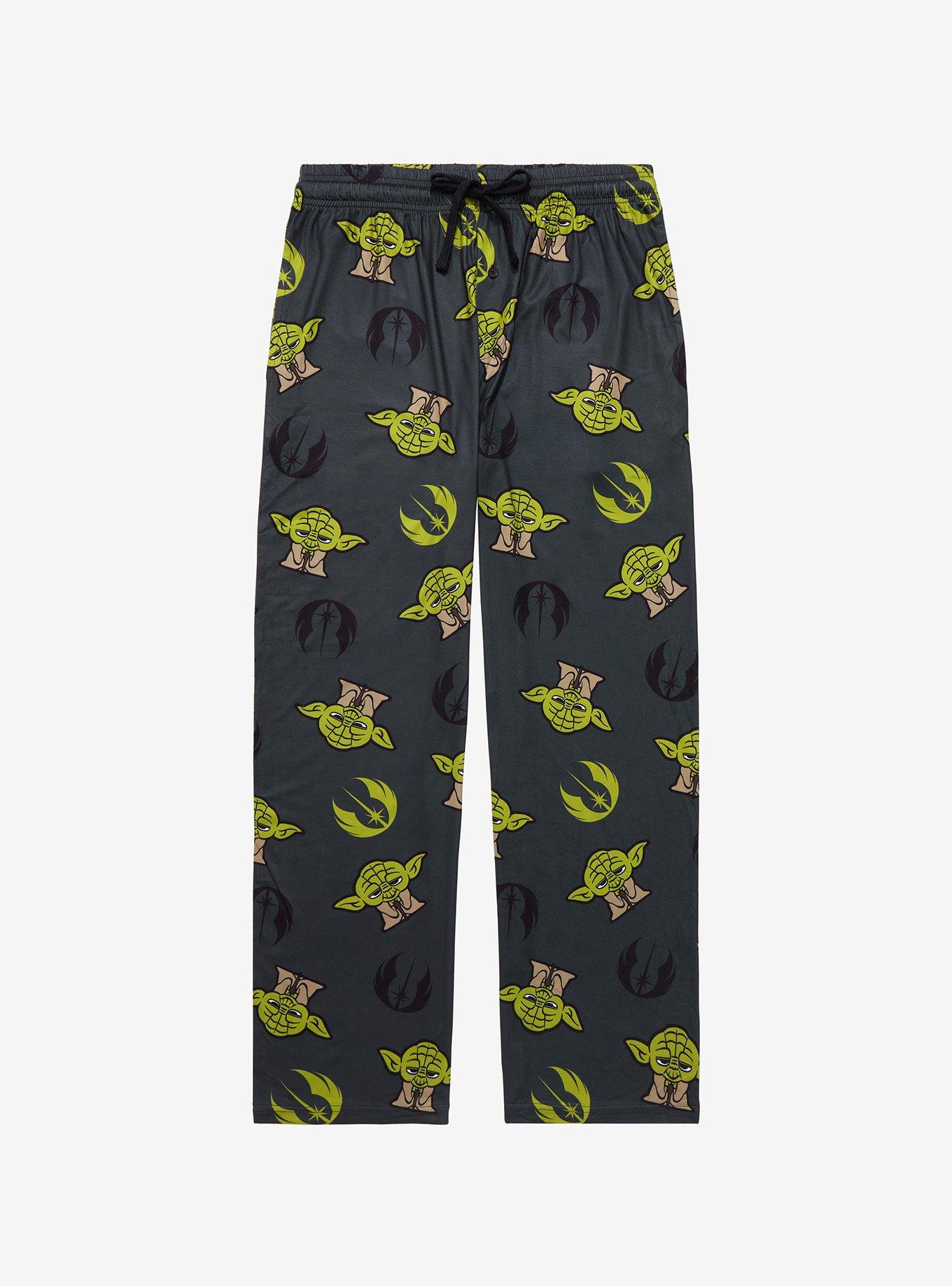 Star Wars Yoda & Jedi Order Logo Allover Print Sleep Pants BoxLunch