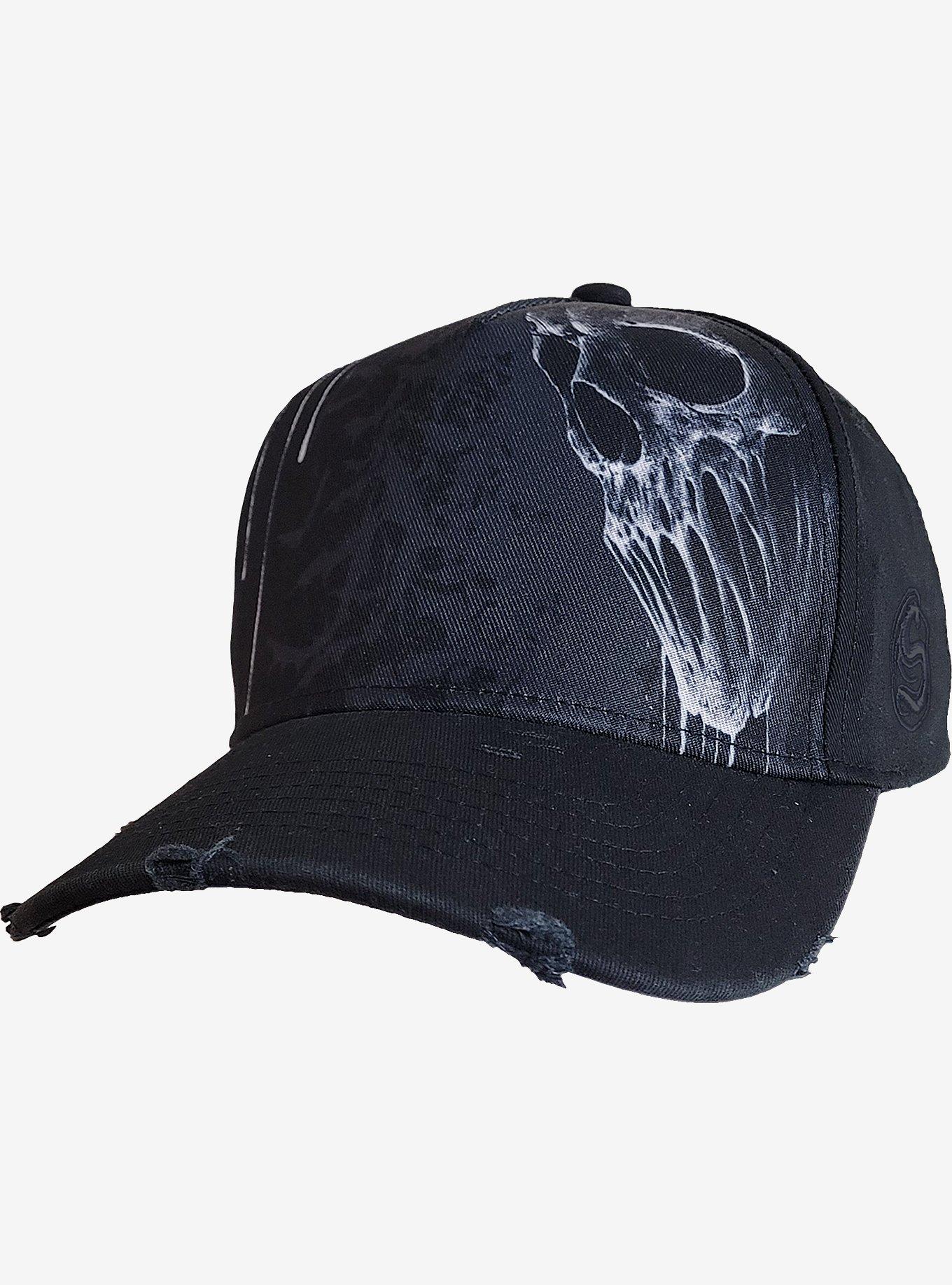 Bat Curse Distressed With Metal Clasp Baseball Cap Hot Topic