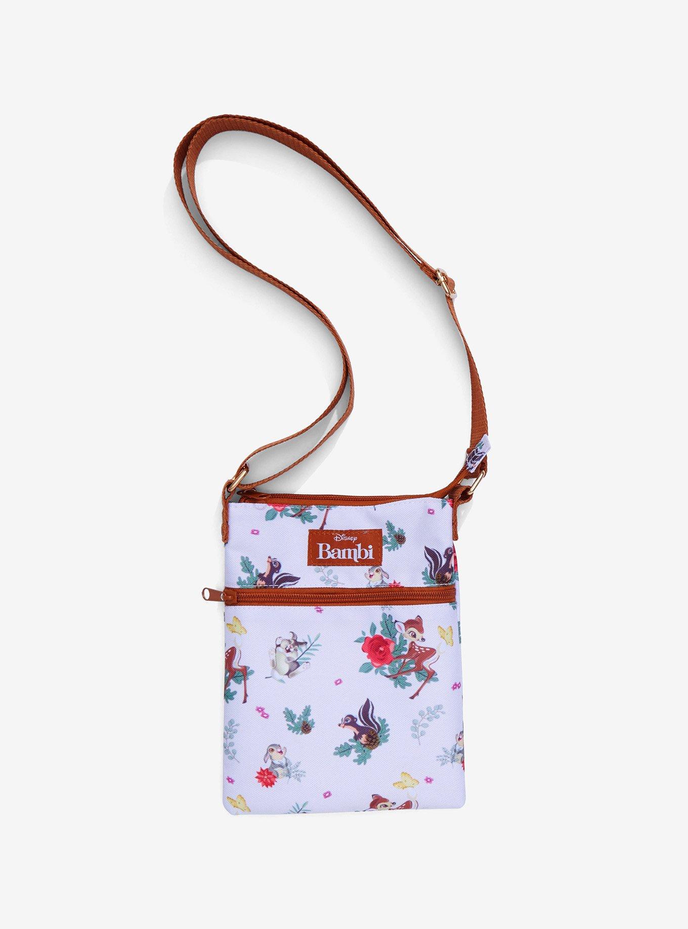 Disney Bambi Friends Floral Passport Crossbody Bag Hot Topic