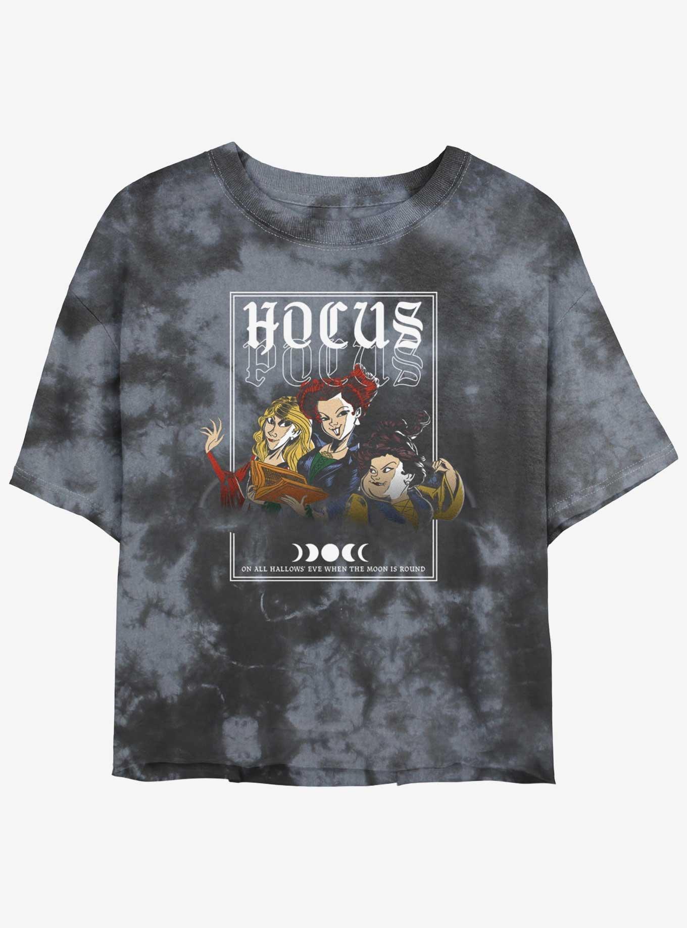 Disney Hocus Pocus The Sanderson Sisters TieDye Girls Crop TShirt