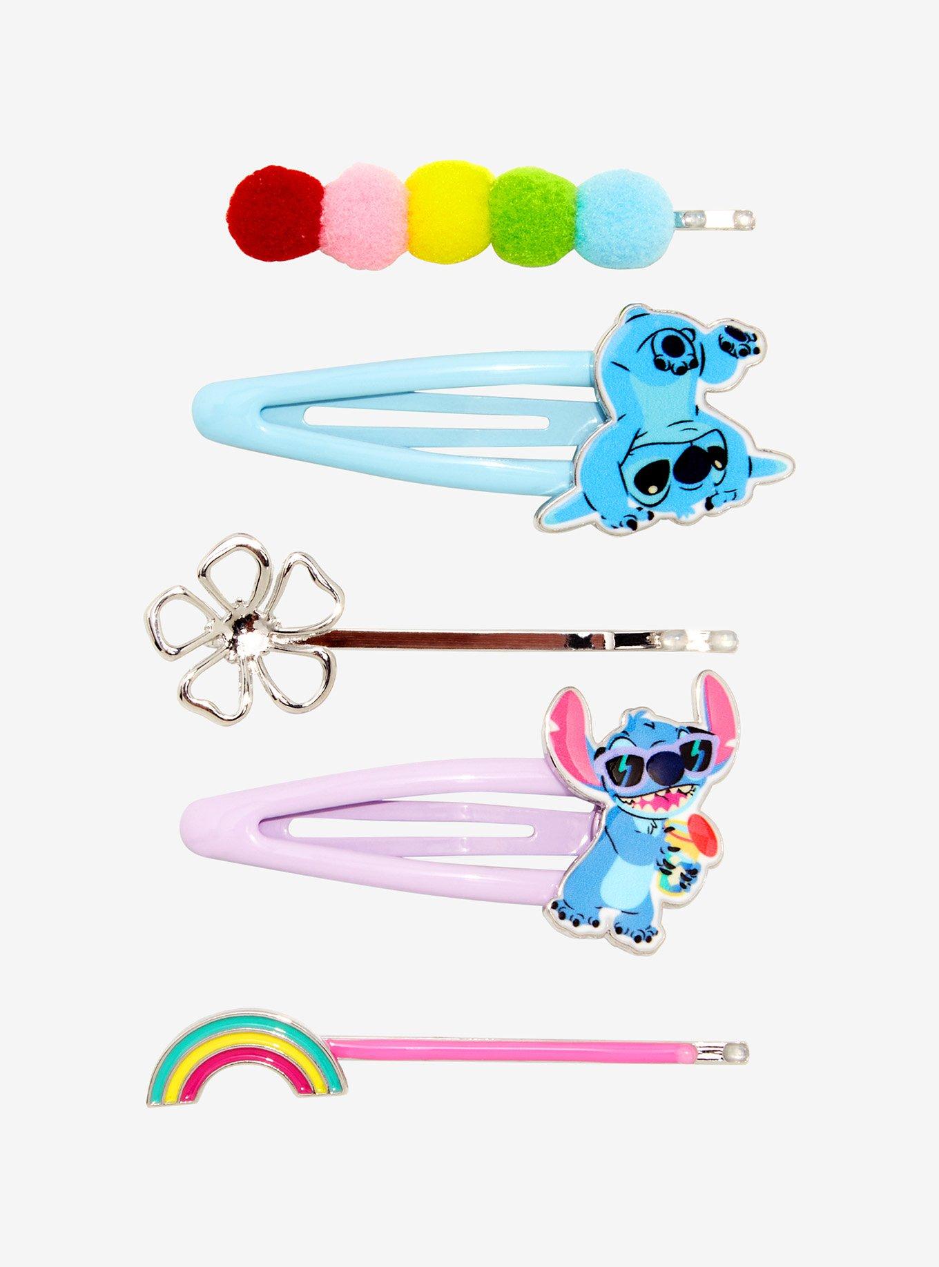 Disney Lilo & Stitch Rainbow Stitch Hair Clip Set Hot Topic