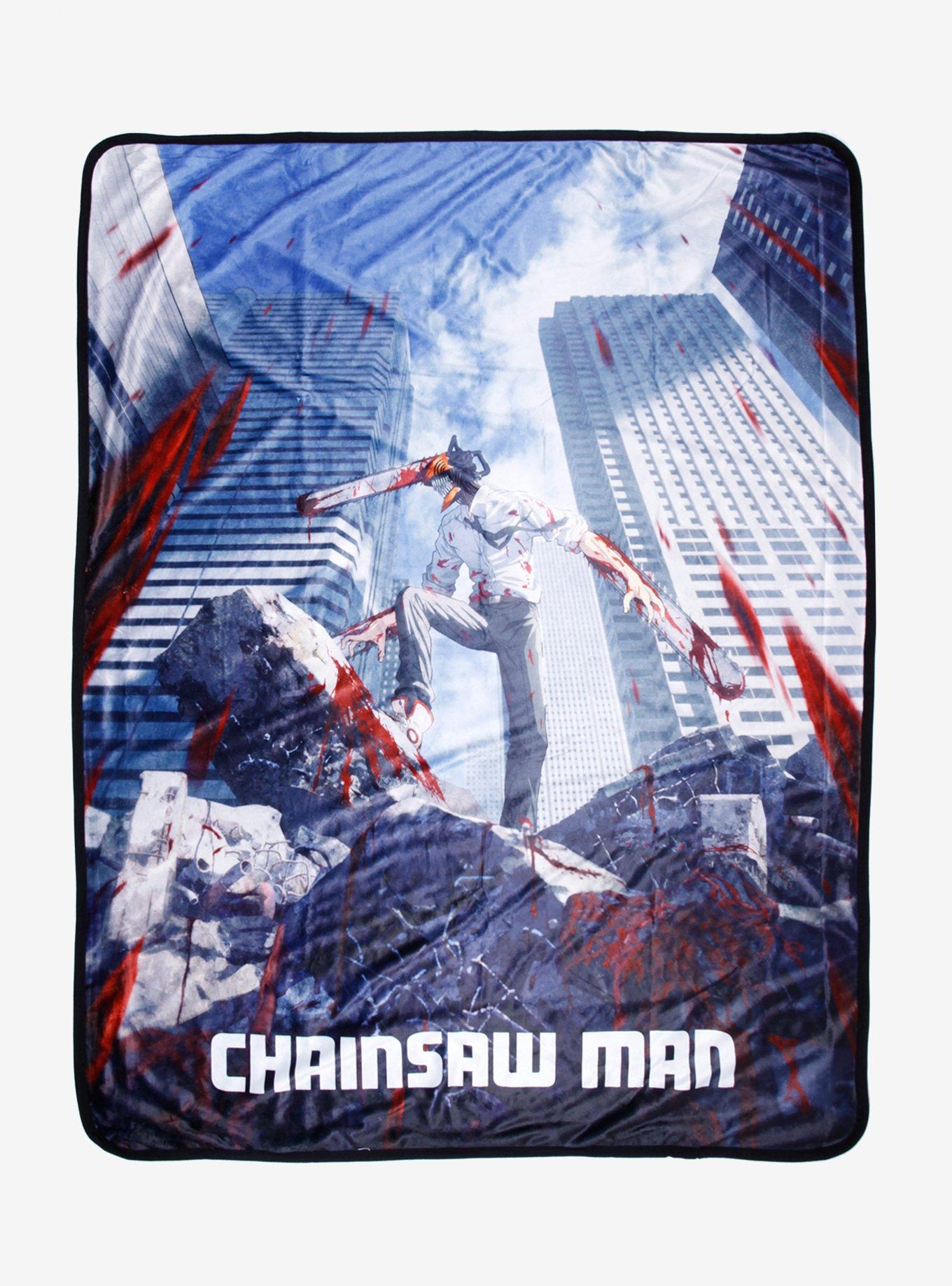 Chainsaw Man Poster Throw Blanket Hot Topic