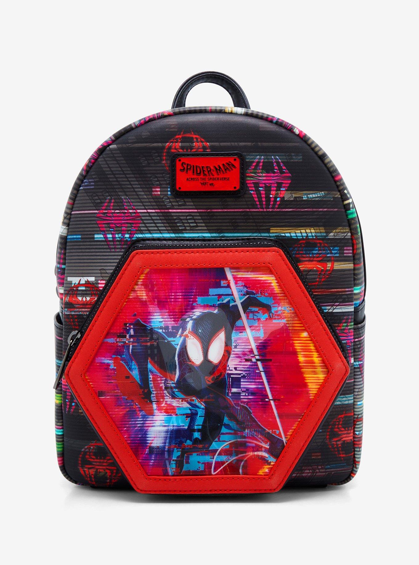 Loungefly Marvel SpiderMan Across the SpiderVerse Lenticular Mini Backpack BoxLunch