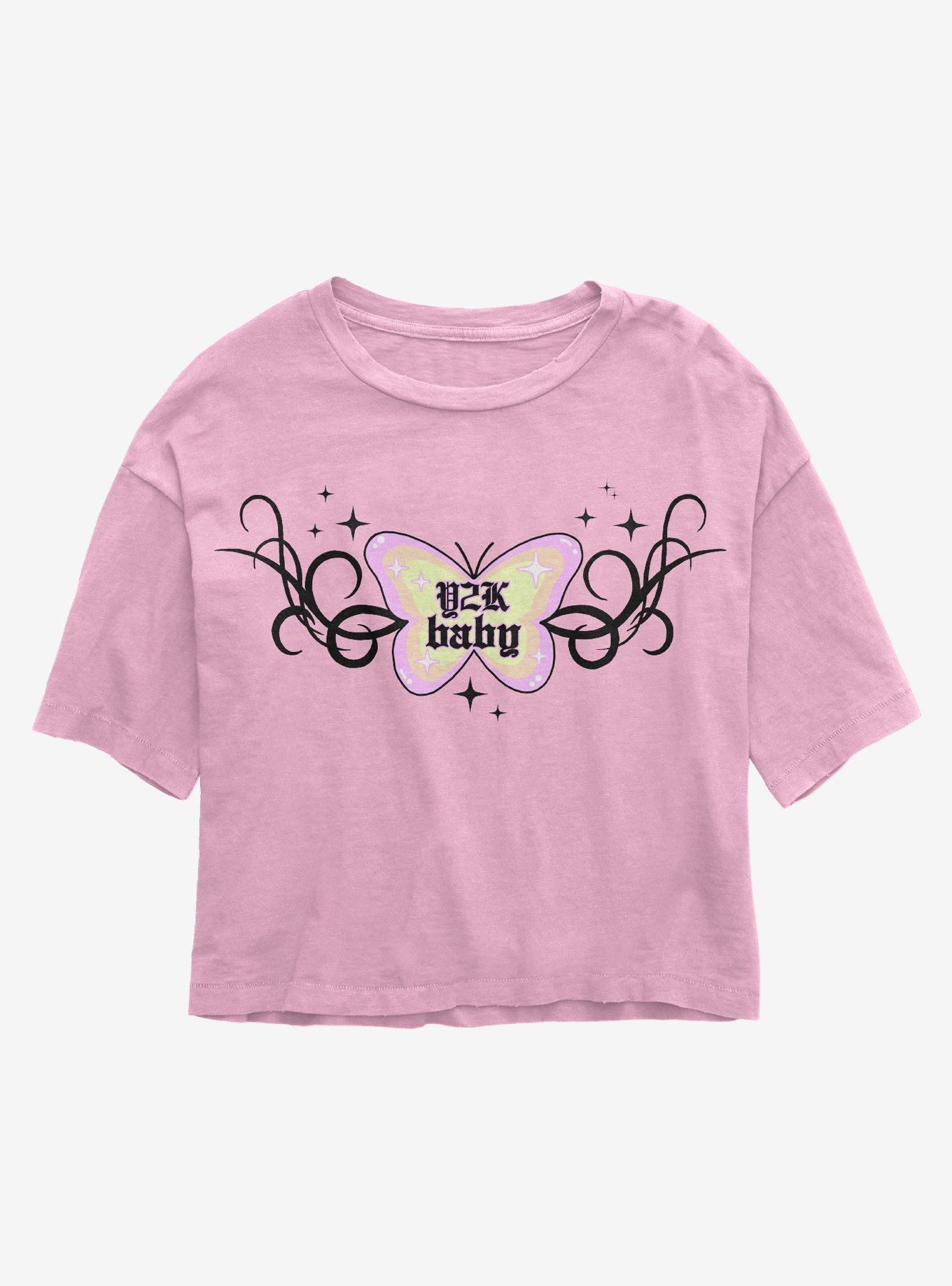 Y2K Baby Butterfly Girls Crop TShirt Hot Topic
