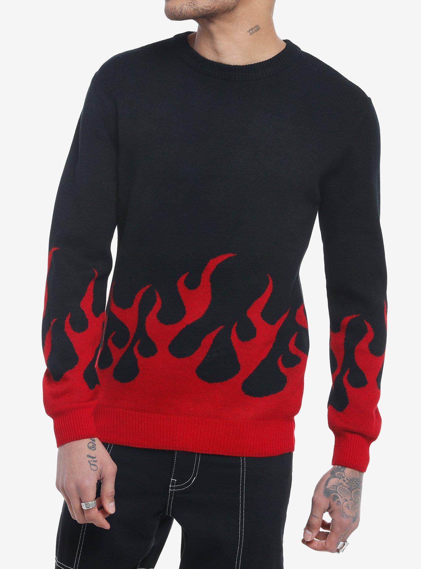 Red Flame Sweater | Hot Topic