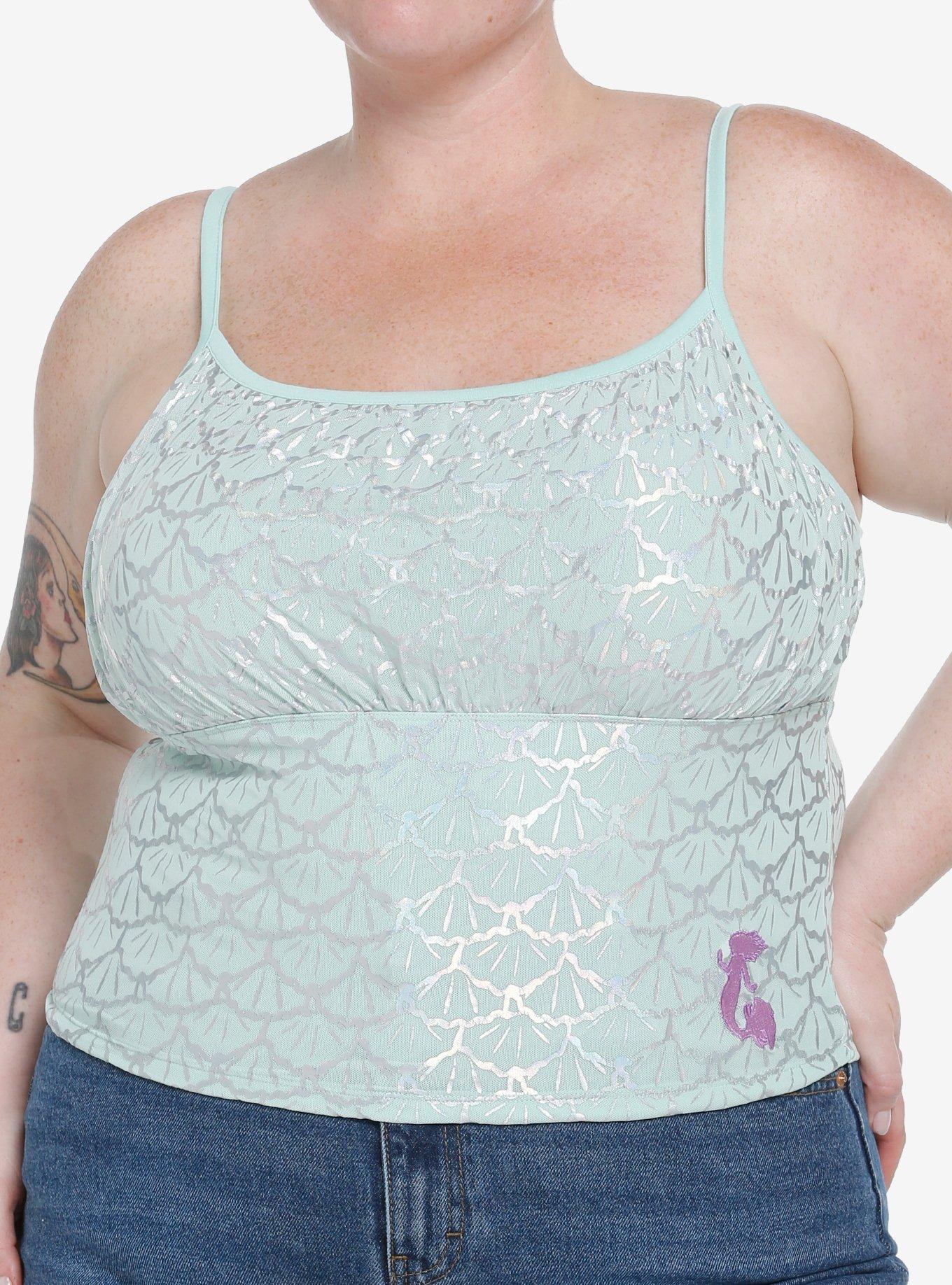 Her Universe Disney The Little Mermaid Mesh Shell Girls Cami Plus Size