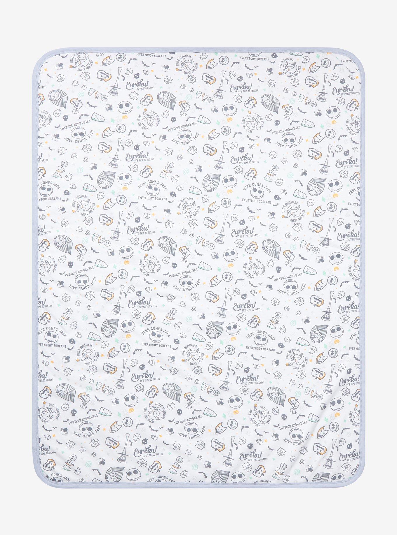 Disney The Nightmare Before Christmas Icons Allover Print Baby Blanket