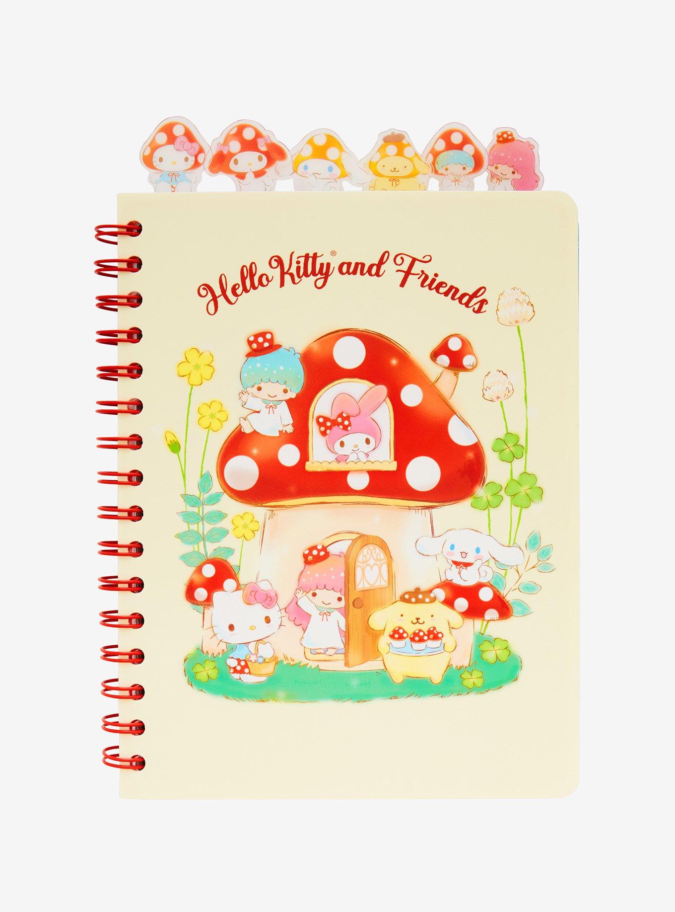 Sanrio Hello Kitty and Friends Mushroom Tab Journal BoxLunch