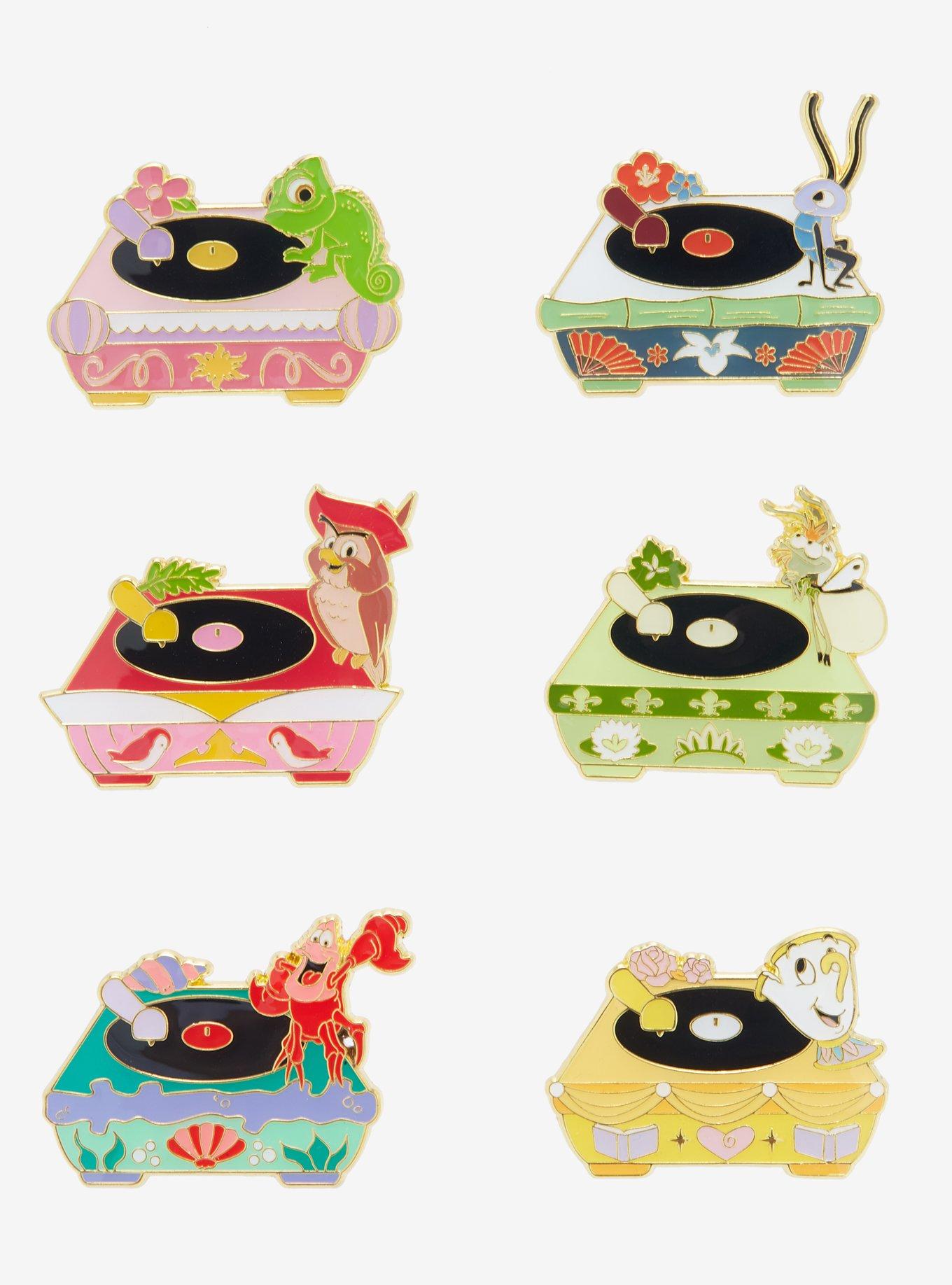 Loungefly Disney Princess Sidekick Record Player Blind Box Enamel Pin