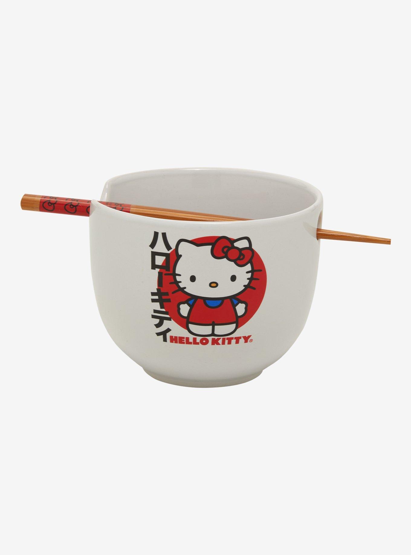 Hello Kitty Japan Ramen Bowl With Chopsticks Hot Topic