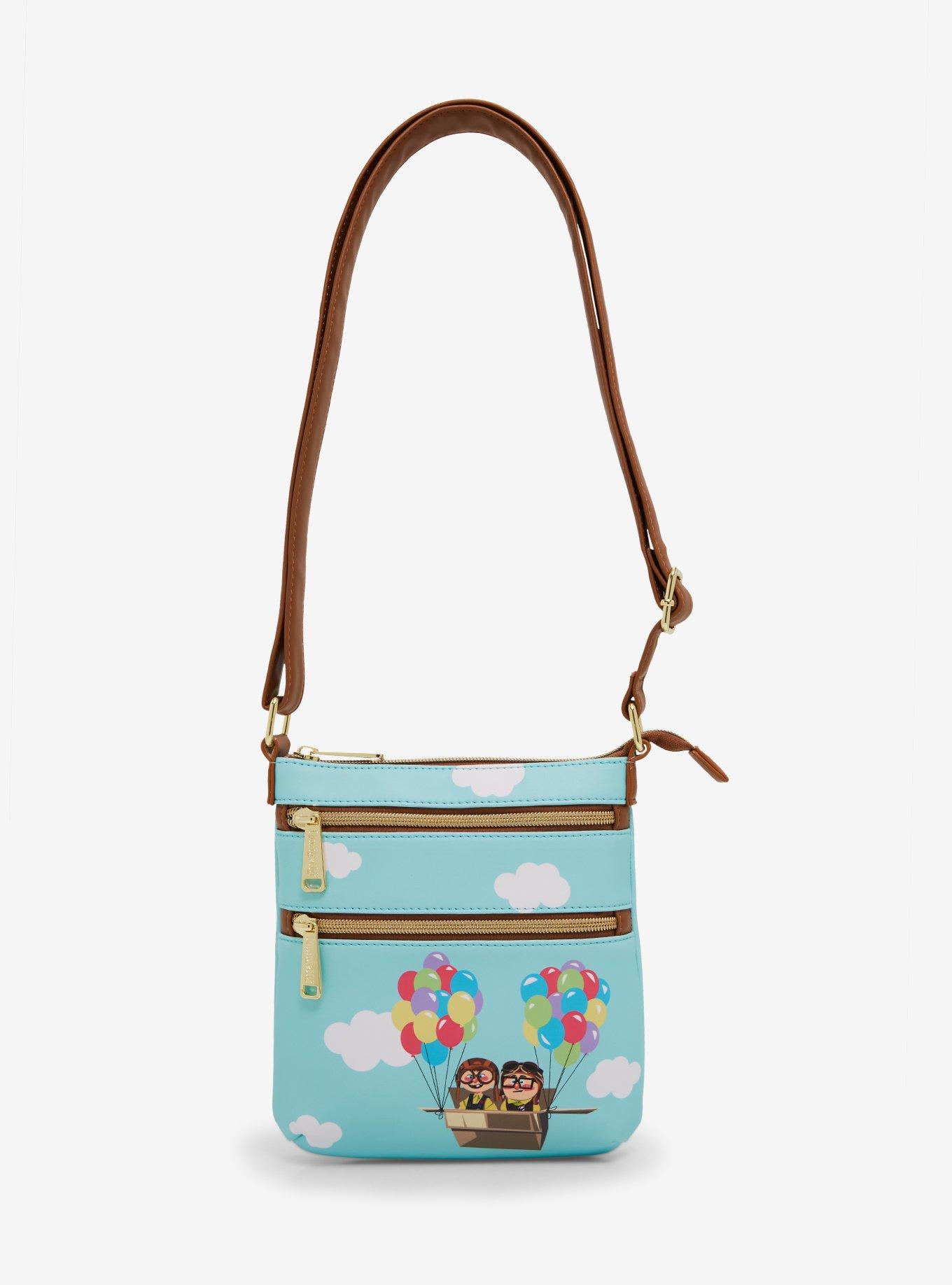Loungefly Disney Pixar Up Carl & Ellie Adventure Crossbody Bag BoxLunch Exclusive BoxLunch