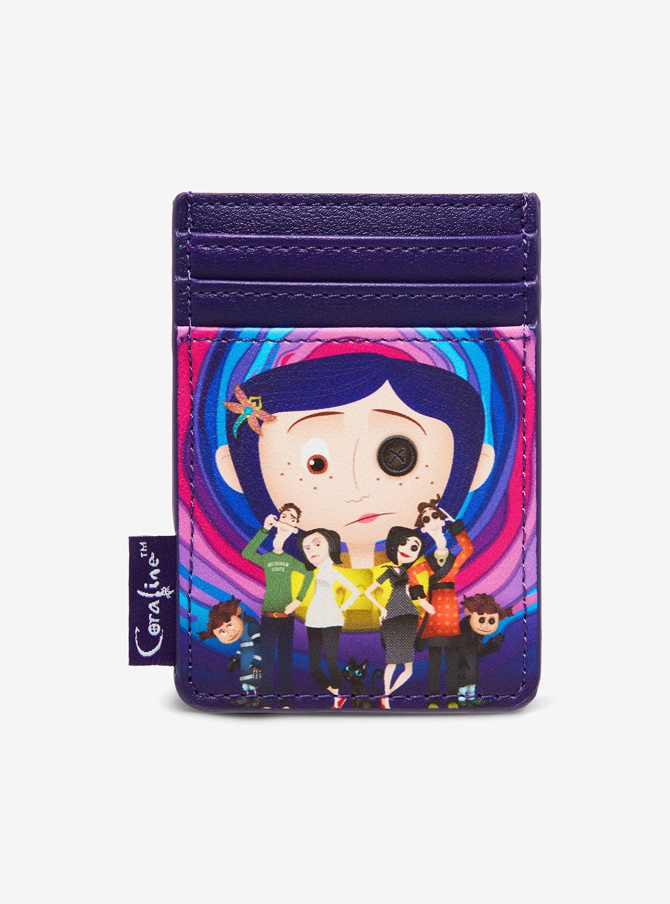 Loungefly Coraline Normal & Other World Group Vertical Cardholder Hot