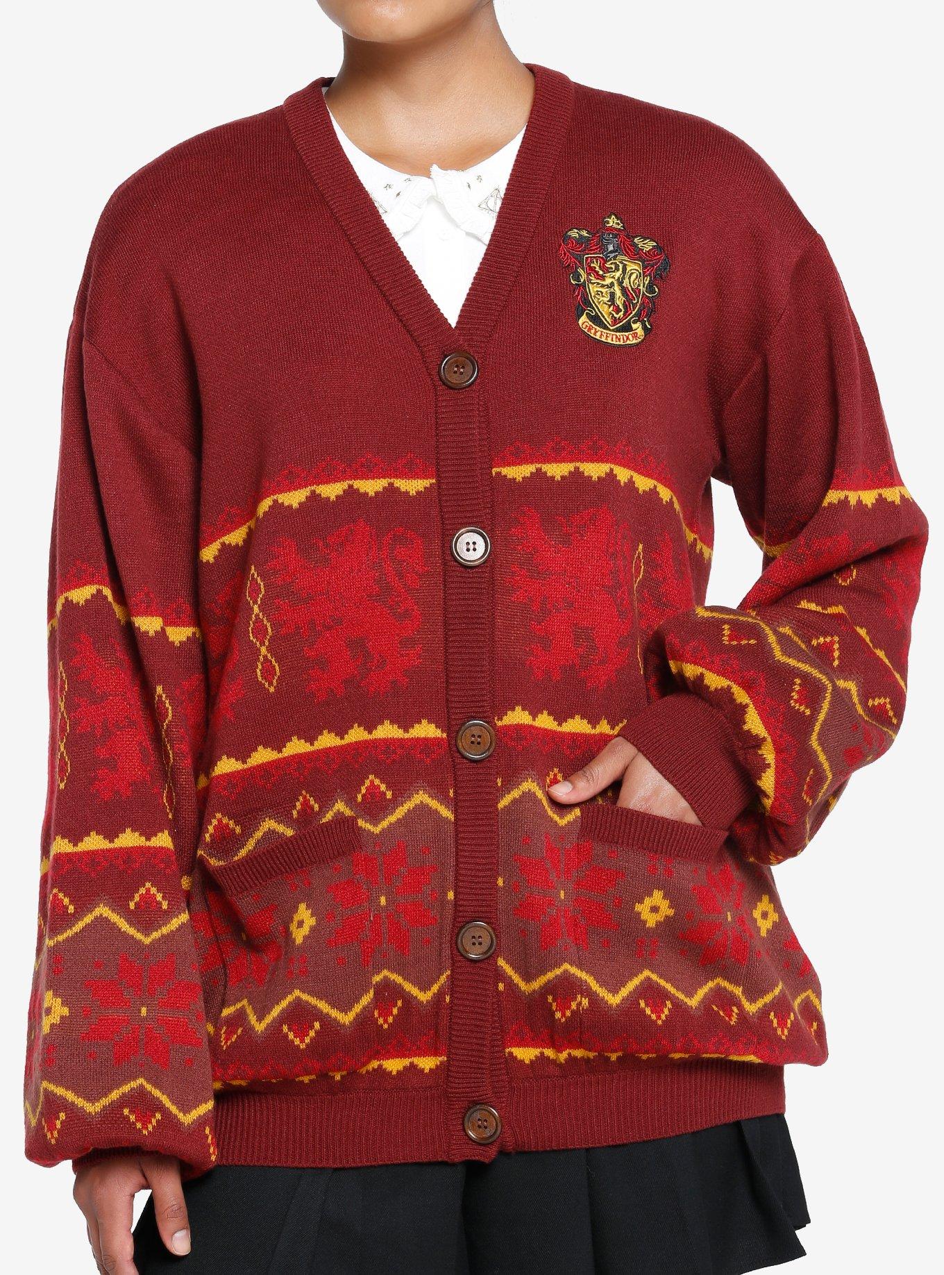 Harry Potter Gryffindor Fair Isle Cardigan Her Universe