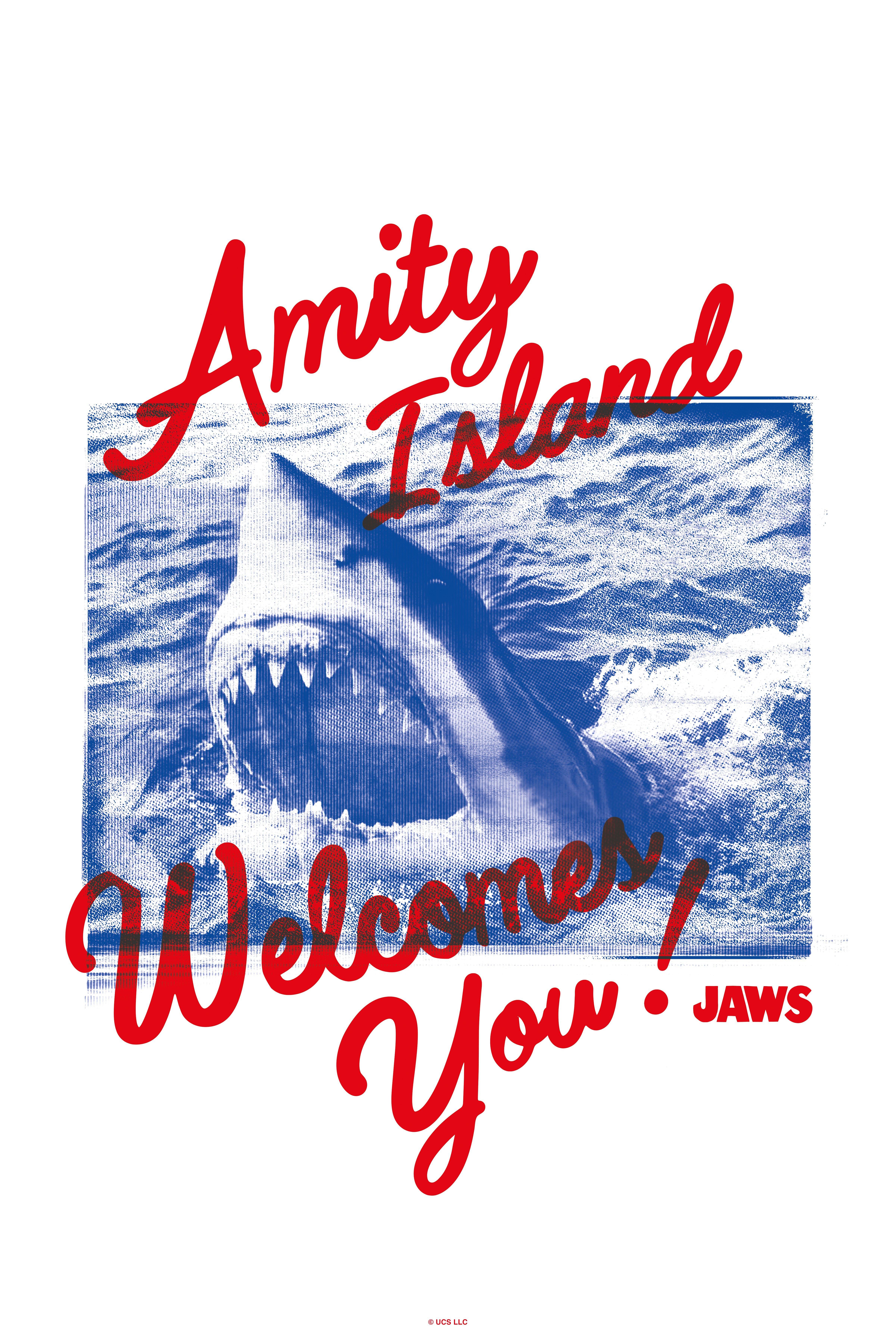 Jaws Amity Island You! Poster WHITE BoxLunch