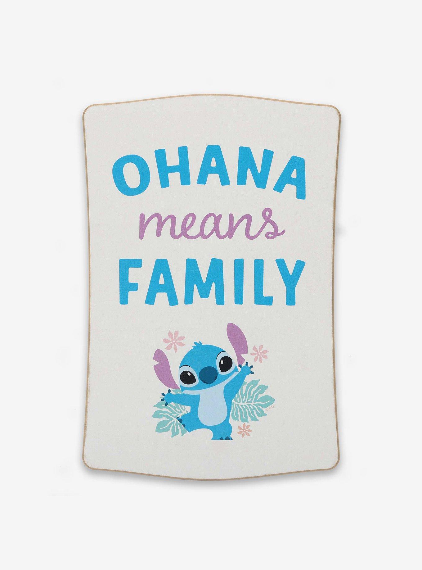 Disney Lilo & Stitch Ohana Means Family Tropical Wood Wall Decor Hot