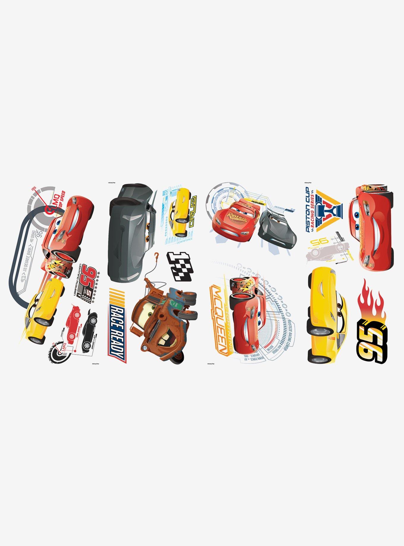 Disney Pixar Cars 3 Peel And Stick Wall Decals Hot Topic