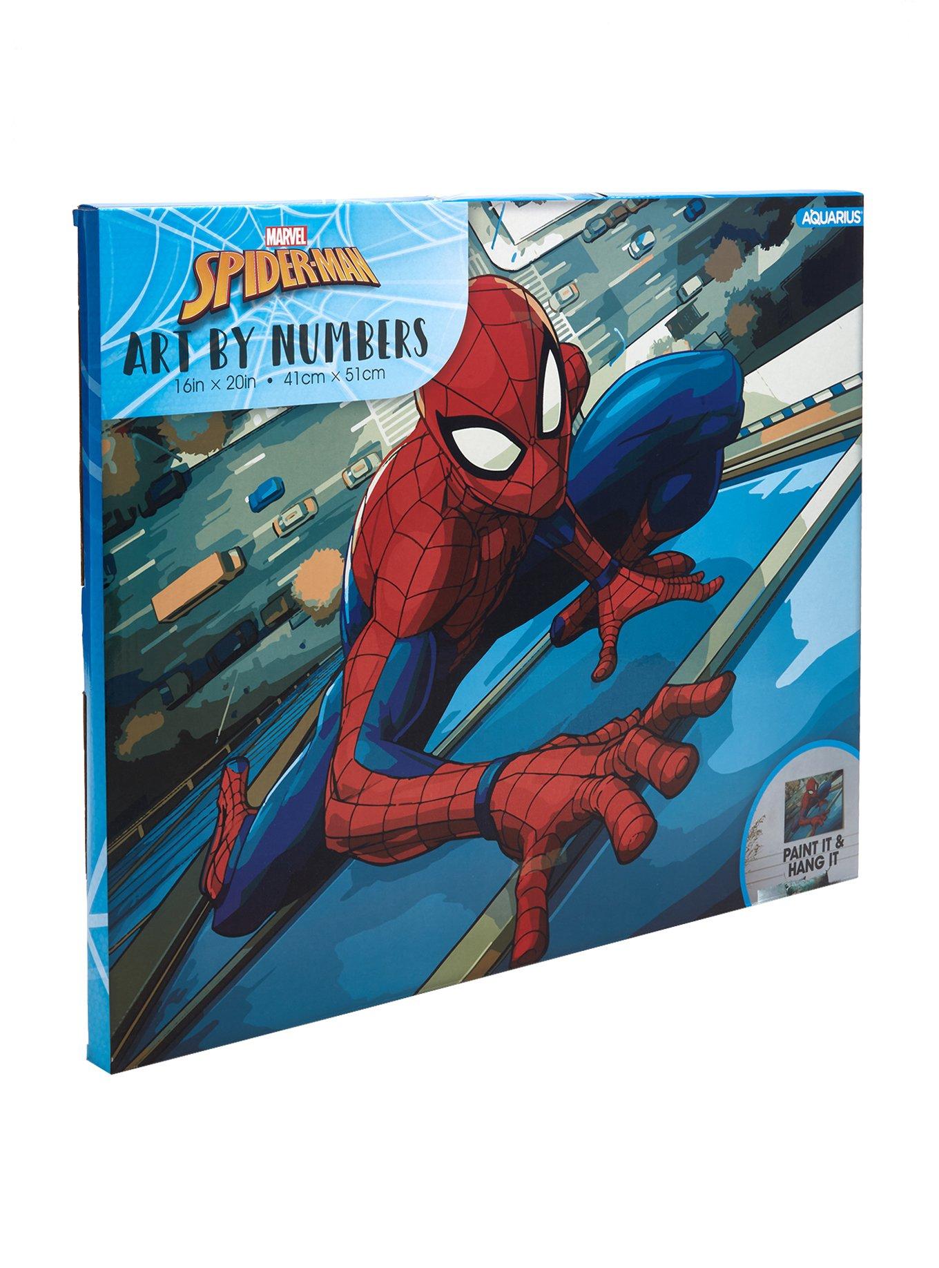 Marvel SpiderMan Art By Numbers Paint Kit BoxLunch