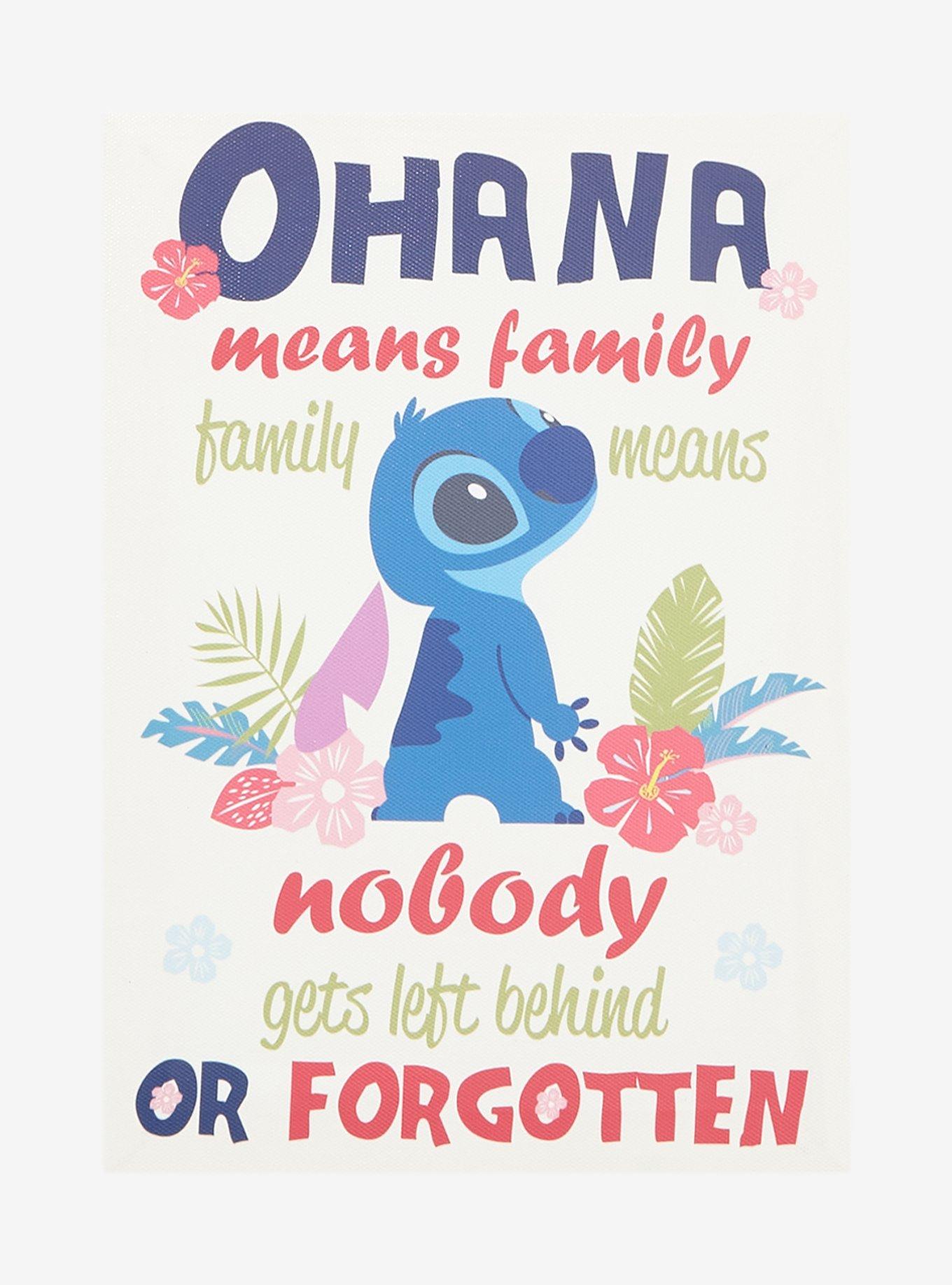 Disney Lilo & Stitch Ohana Quote Wall Art Hot Topic