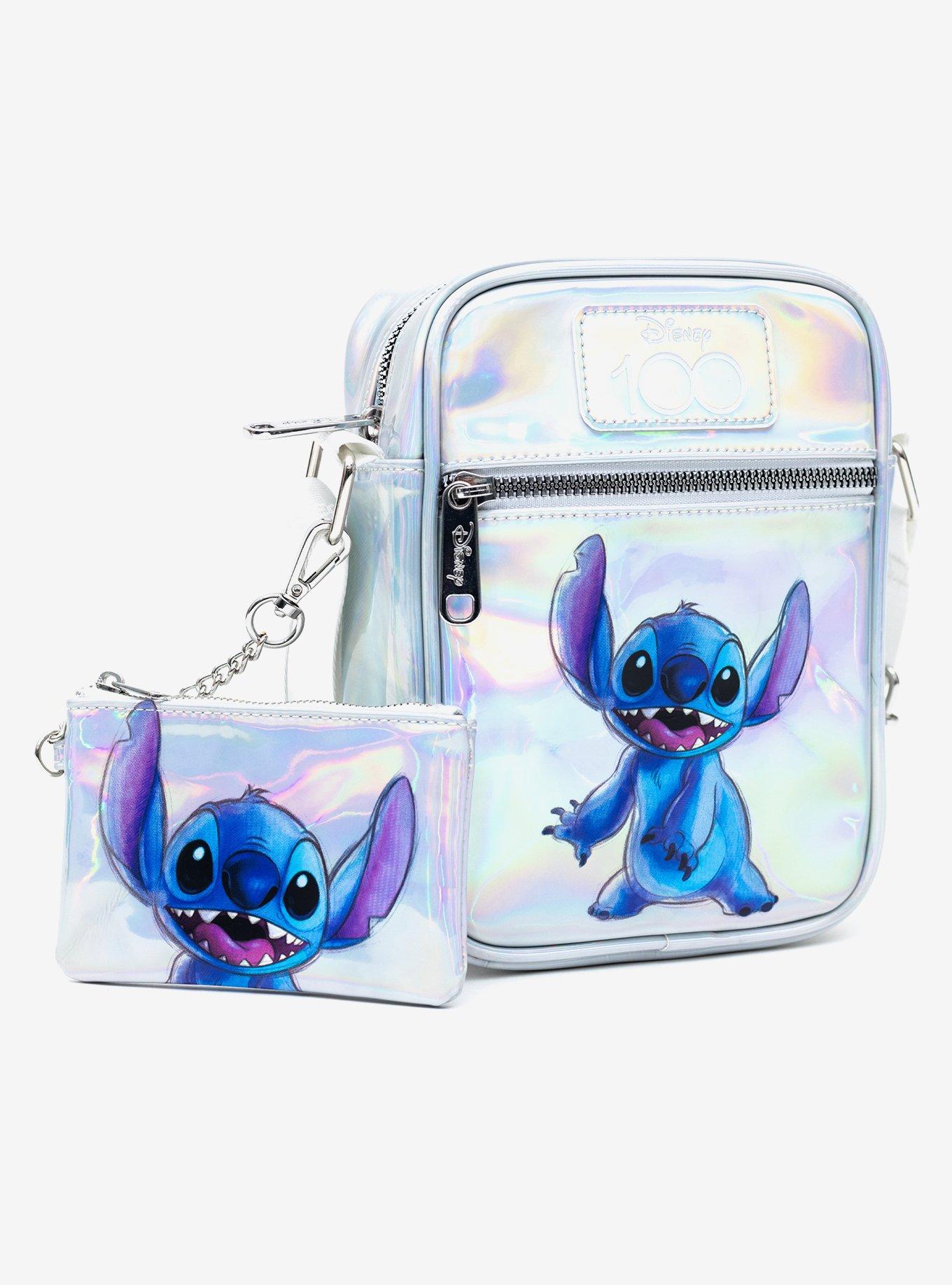 Disney100 Lilo & Stitch Iridescent Holographic Crossbody Bag and Wallet