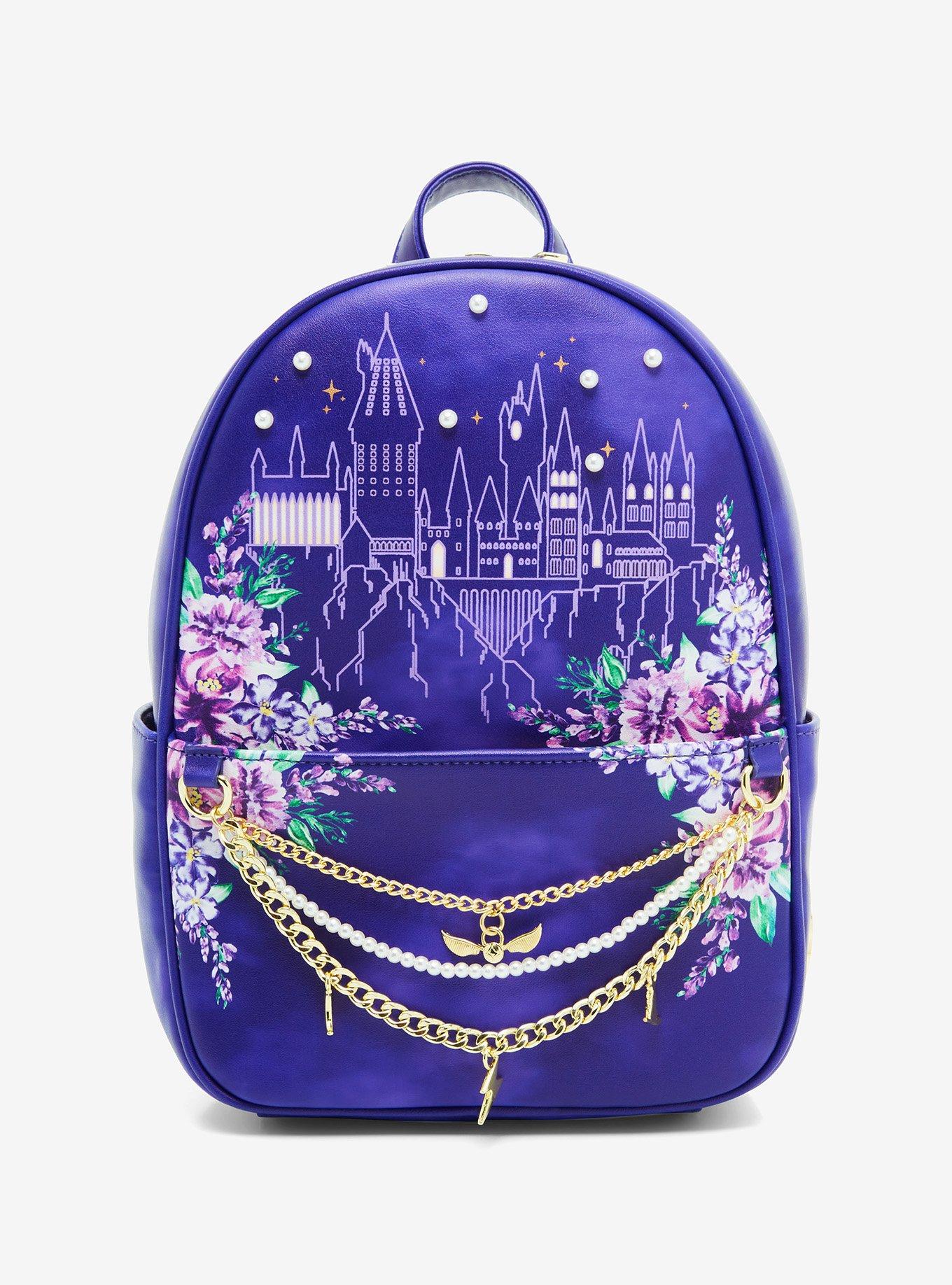 Harry Potter Hogwarts Gold Chains & Charms Mini Backpack Hot Topic