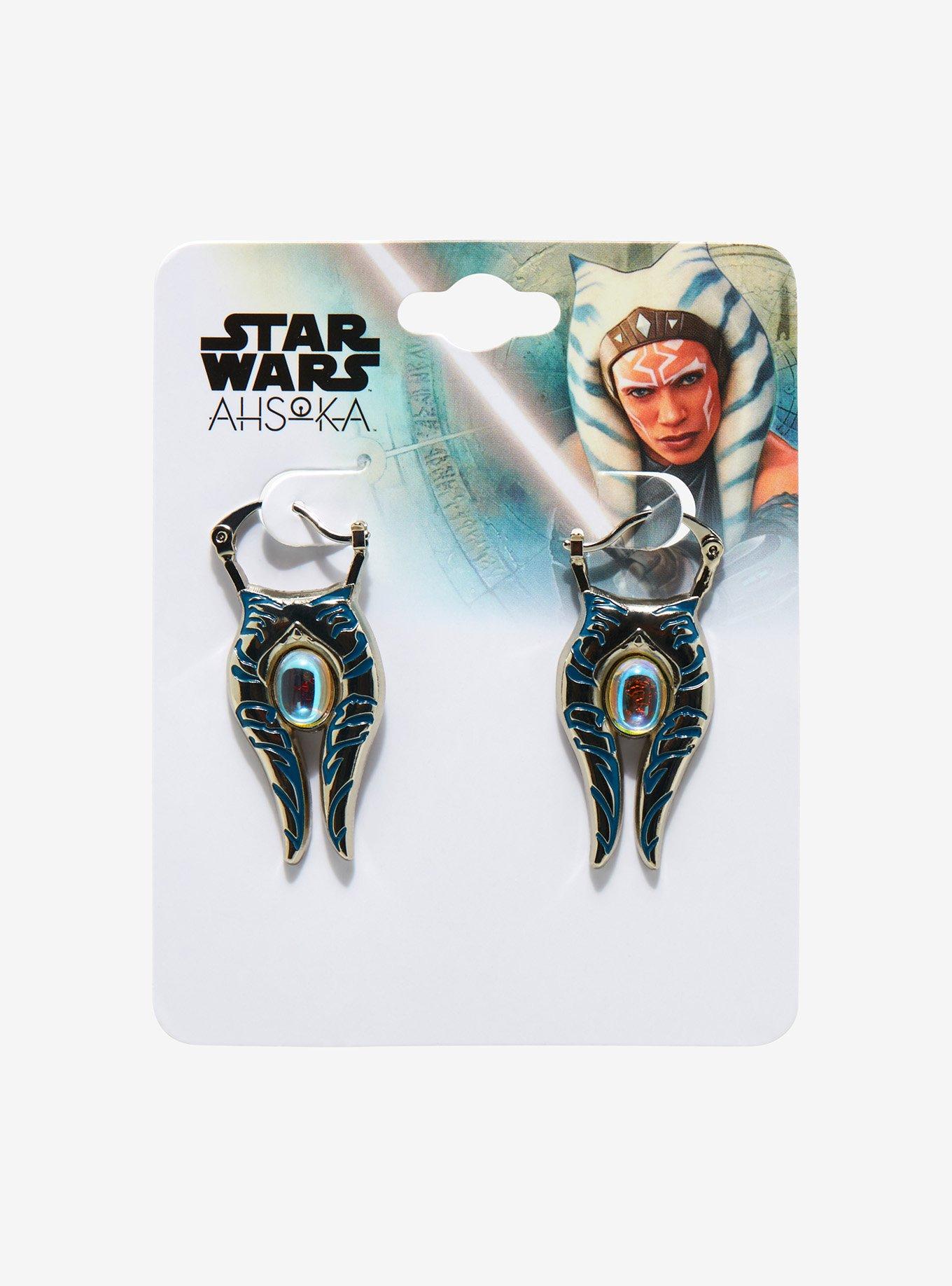 Star Wars Ahsoka Opal Drop Earrings Hot Topic