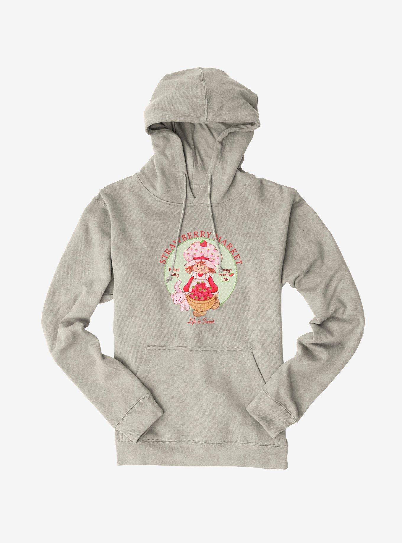 Strawberry Shortcake Strawberry Market Hoodie WHITE BoxLunch