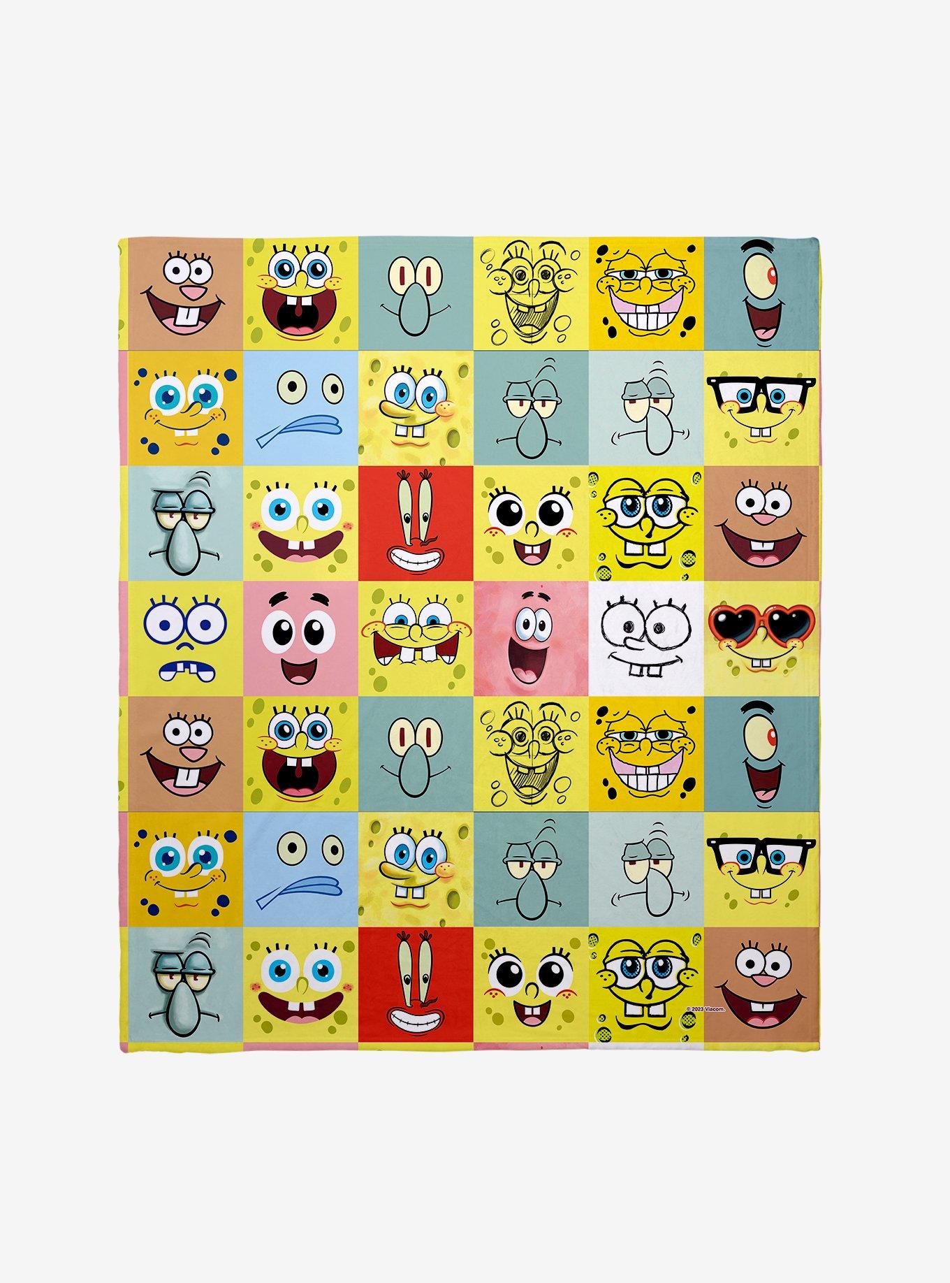 Hot Topic SpongeBob SquarePants Bikini Bottom Buildings Throw Blanket