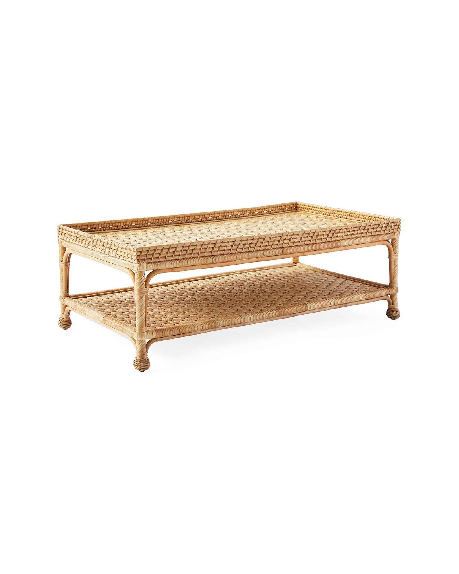 South Seas Rattan Coffee Table Serena and Lily