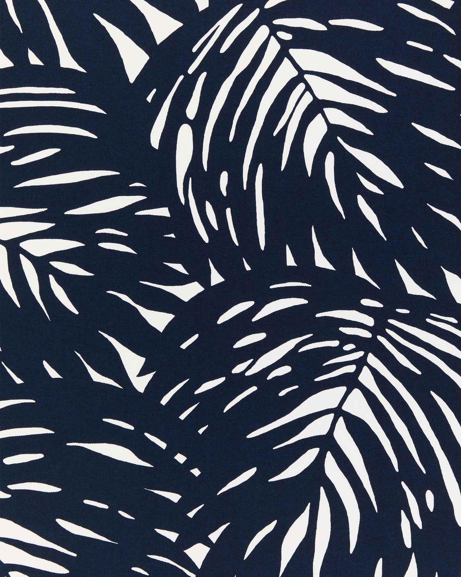 Fabric by the Yard Palm Outdoor Fabric Navy Serena and Lily