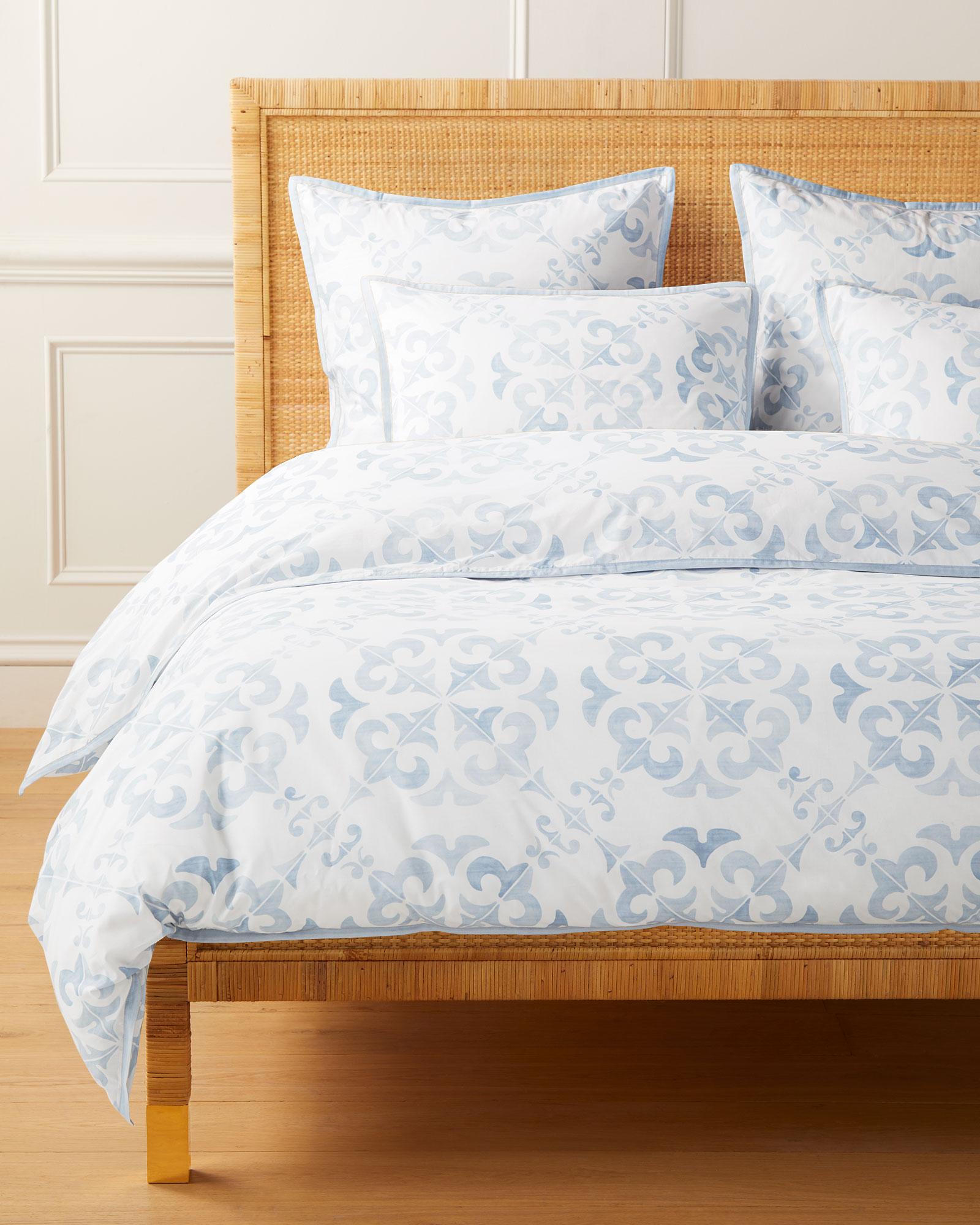Wentworth Percale Duvet Cover Serena and Lily