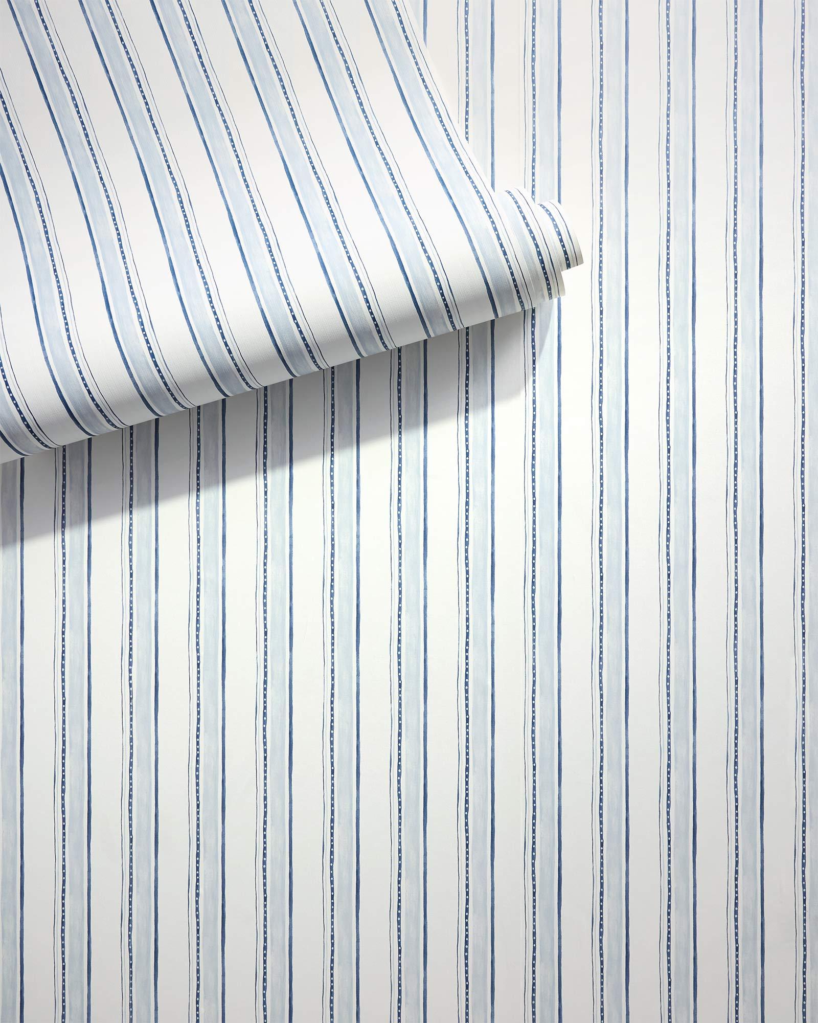 Acadia Stripe Wallpaper Swatch Serena and Lily