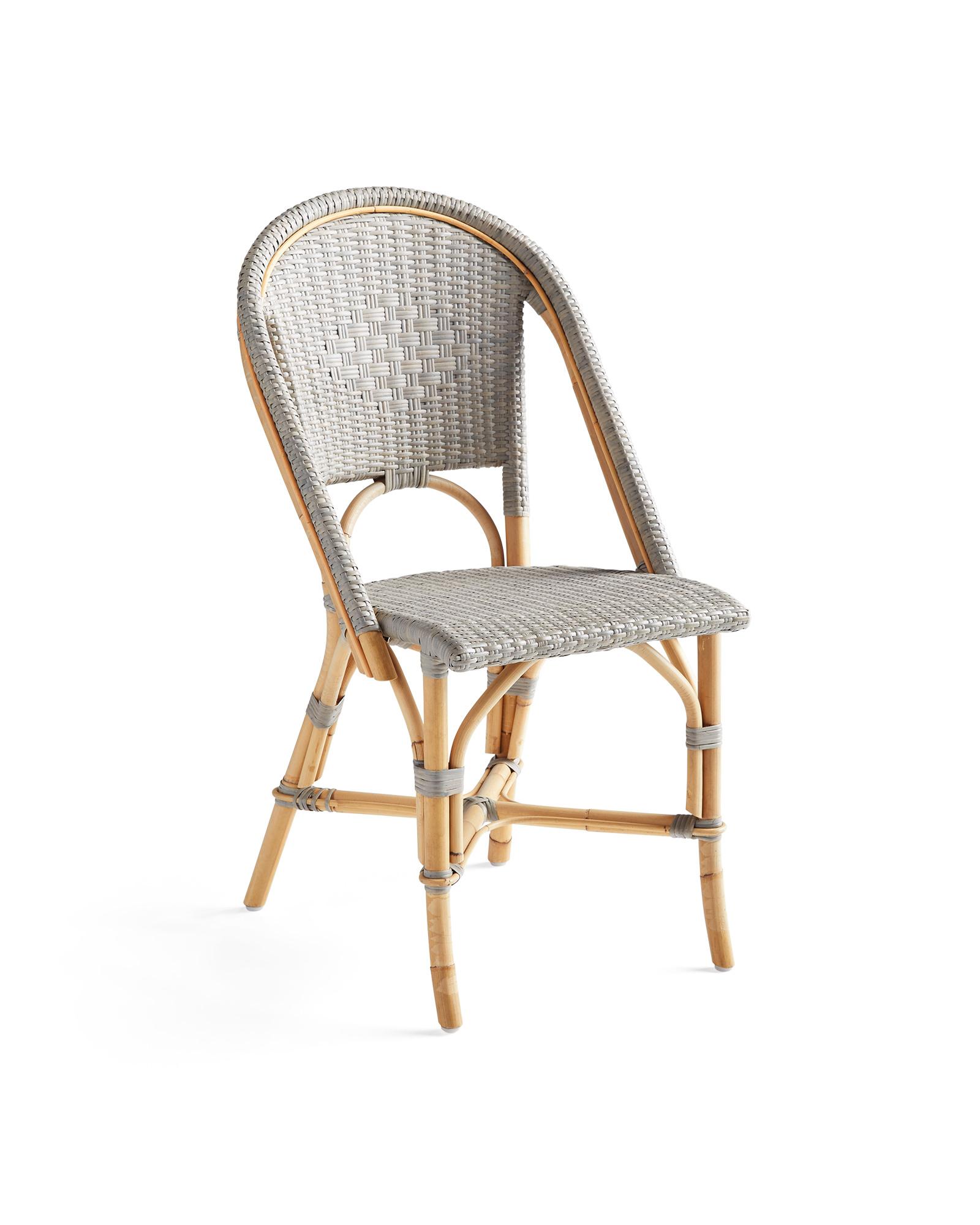 Sunwashed Riviera Rattan Dining Chair Mist Serena and Lily