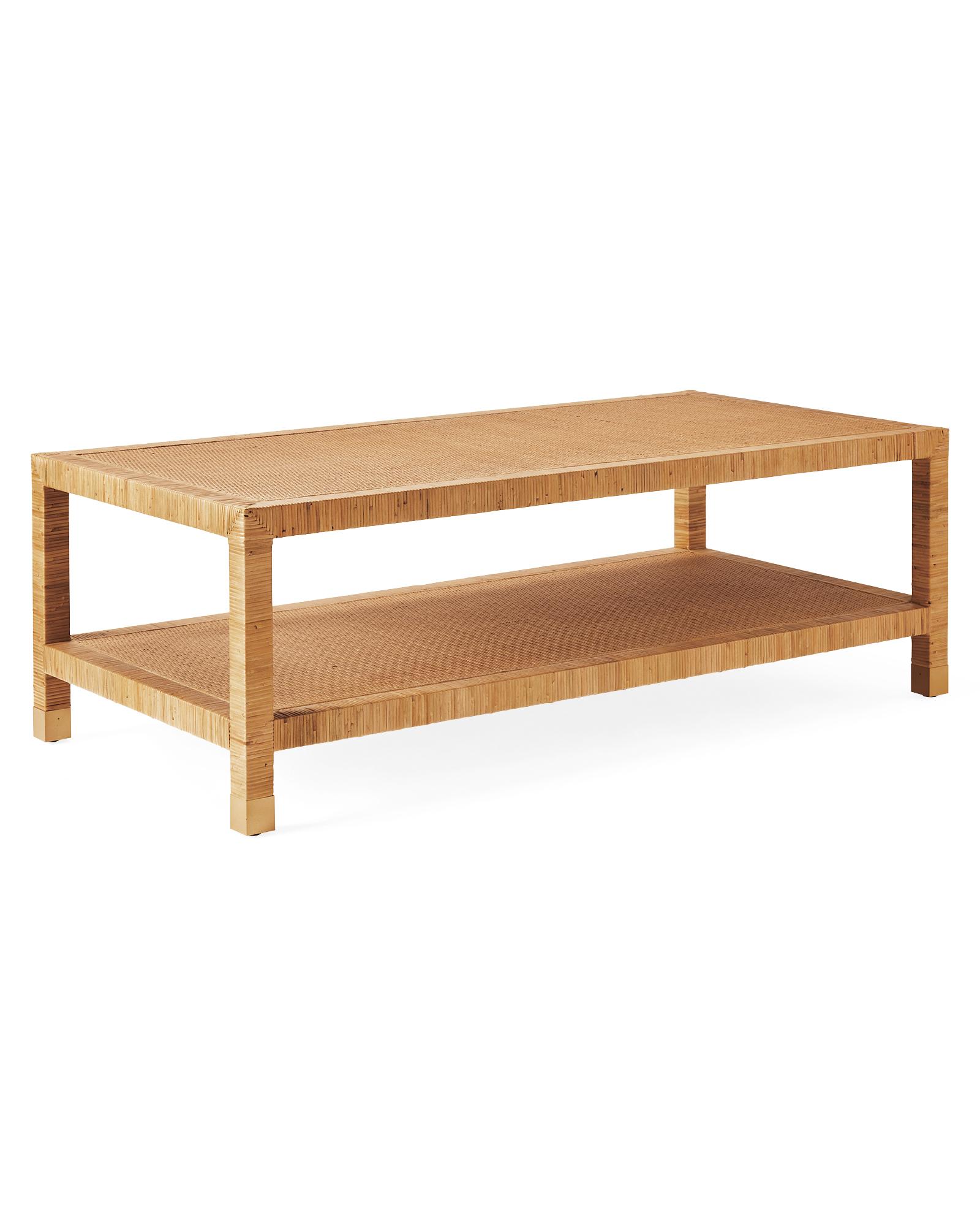 Balboa Rattan Coffee Table Serena and Lily