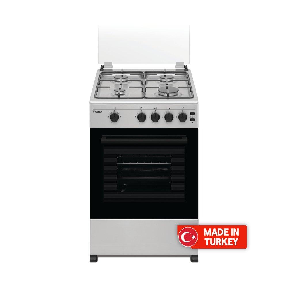 Wansa 50X50 Gas Cooker Wansa Cooker Hood Stainless Steel Xcite Kuwait