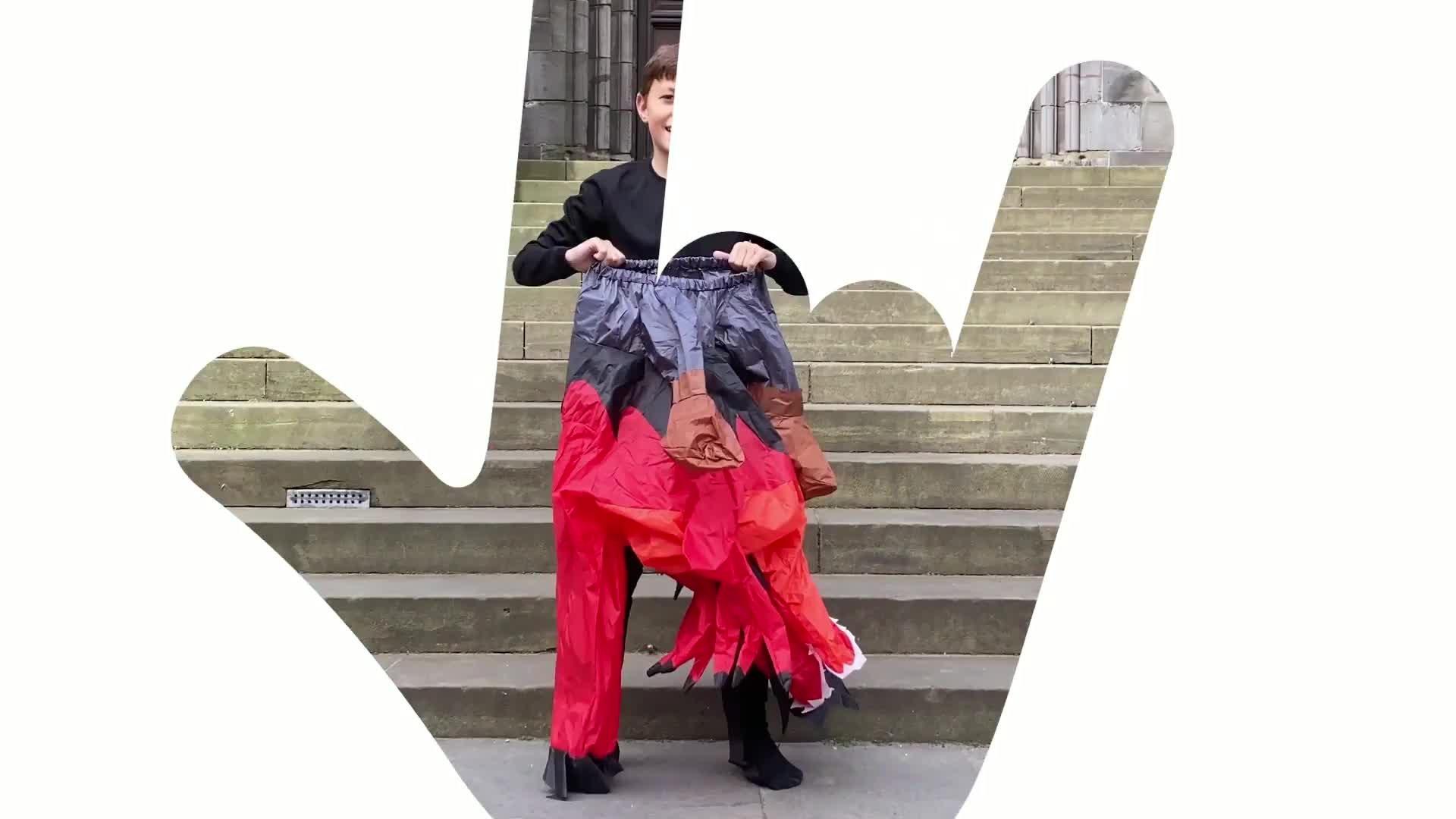 Inflatable Red Raptor RideOn Costume for Kids Party City