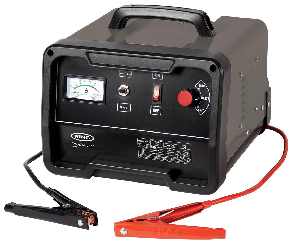 Ring RCBT27 Pro Battery Charger 12V/24V 27A Halfords UK