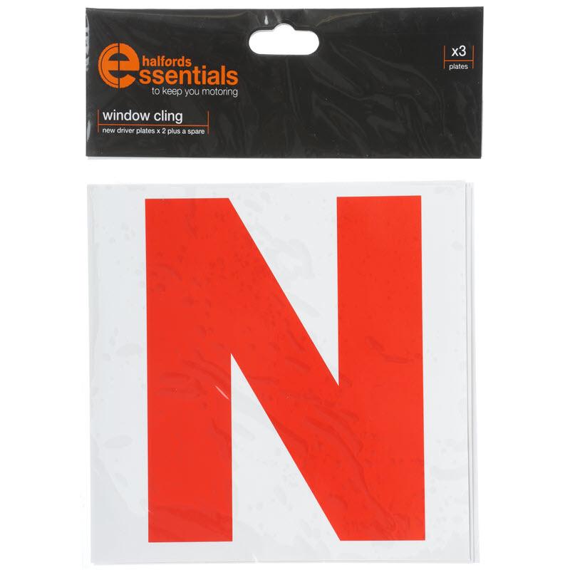 Halfords ROI Self Cling N Driver Plates x3 Halfords UK