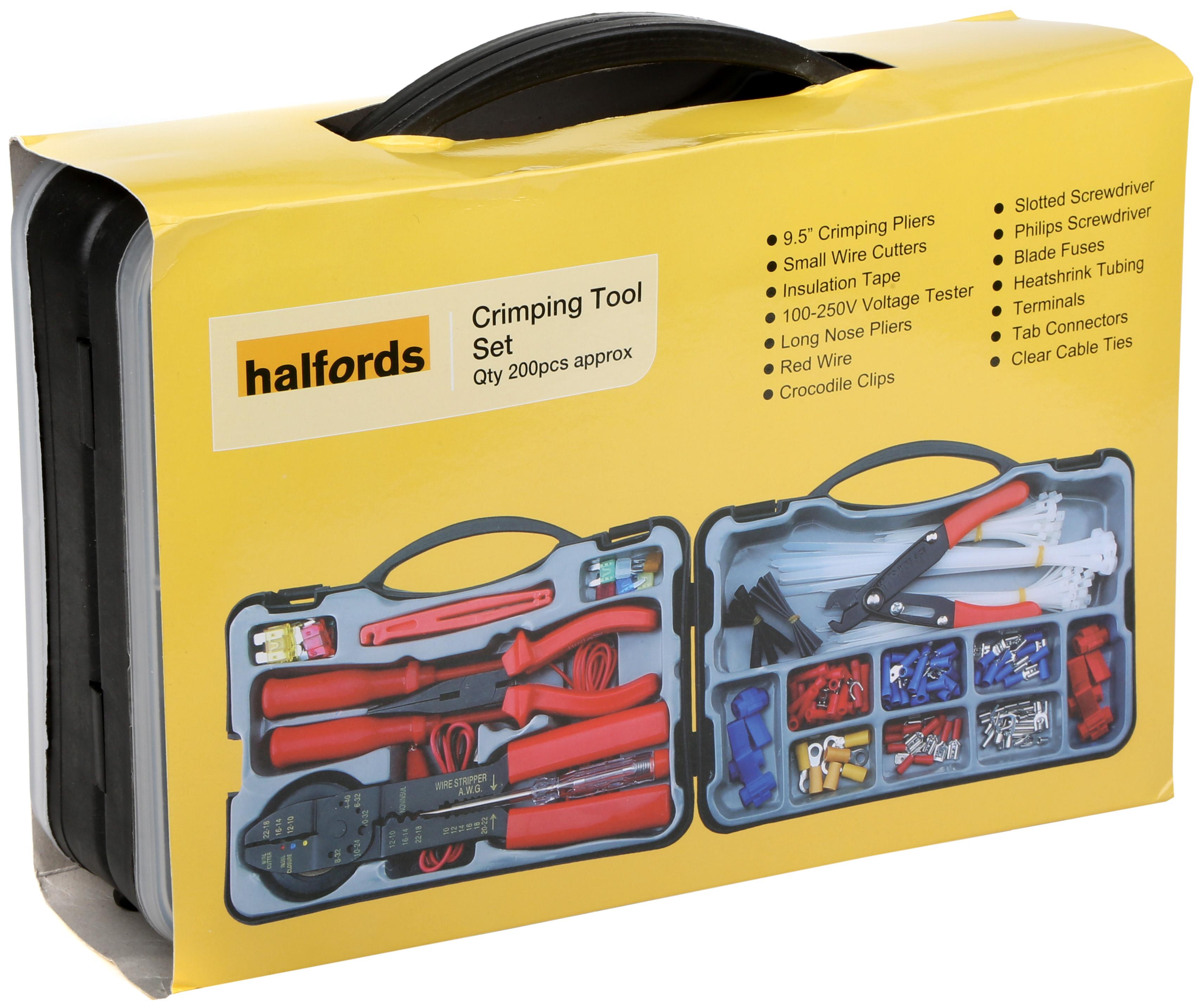 Halfords Electrical Repair Crimping Tool Kit Halfords UK