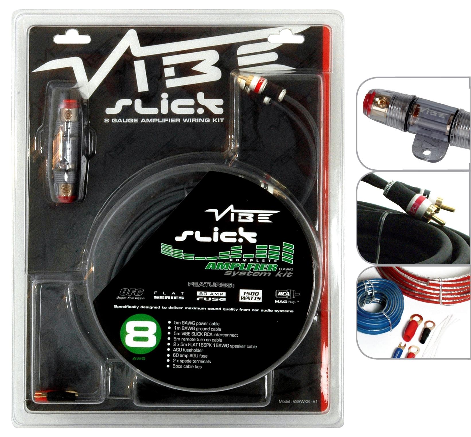 Vibe Slick 8 Gauge Amplifier Wiring Kit Halfords UK