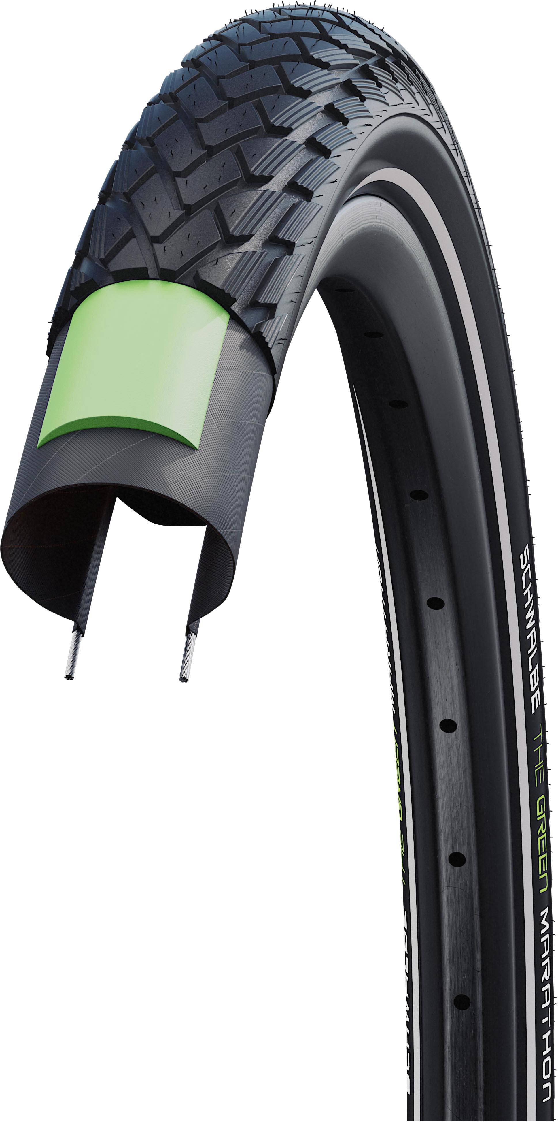 Schwalbe Green Marathon Bike Tyre Halfords UK