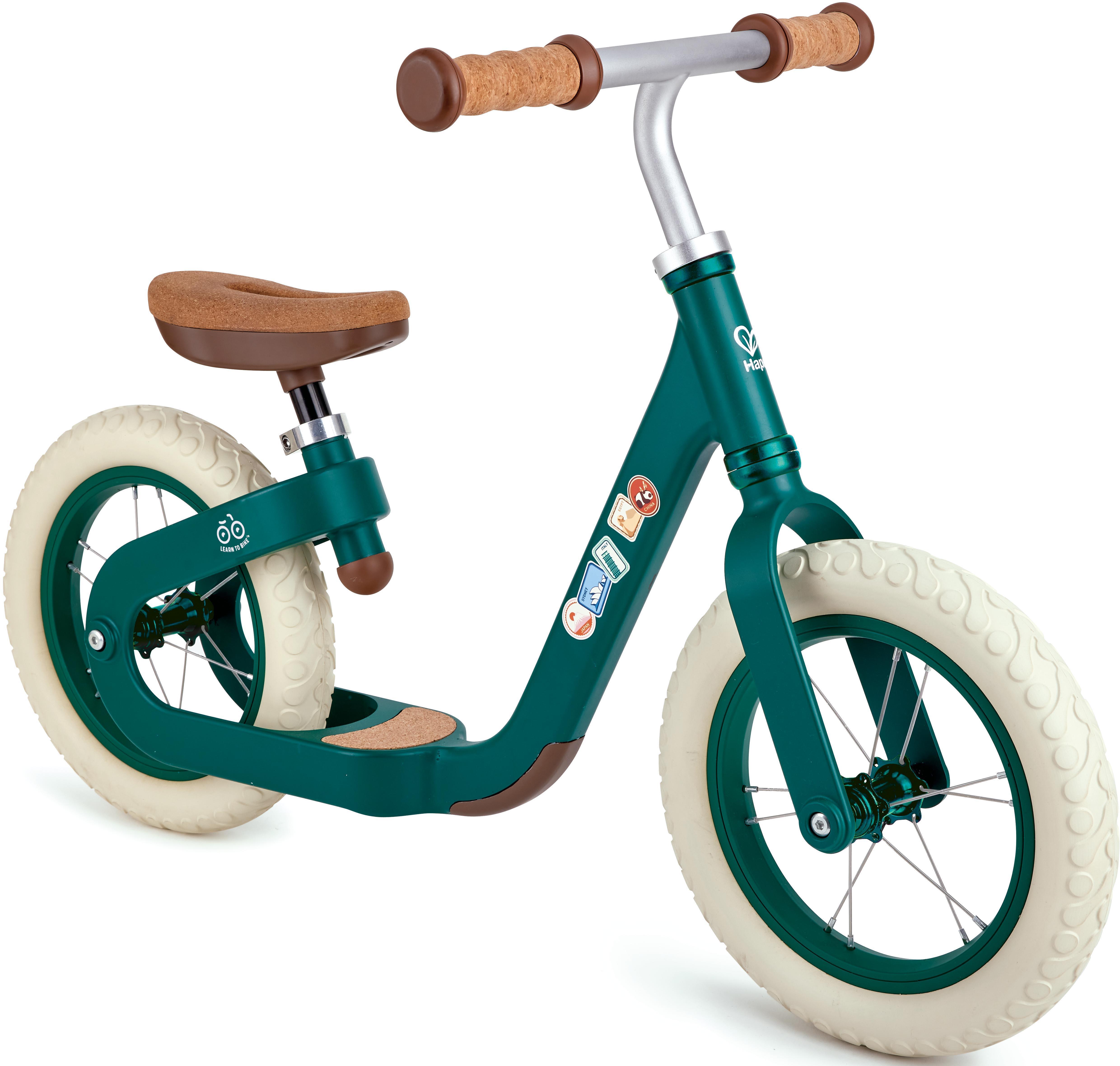 Hape Learn to Ride Balance Bike Green 12" Wheel Halfords UK