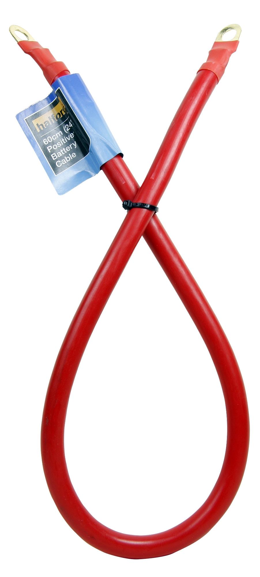 Halfords Positive Battery Cable 60cm (24") Halfords UK