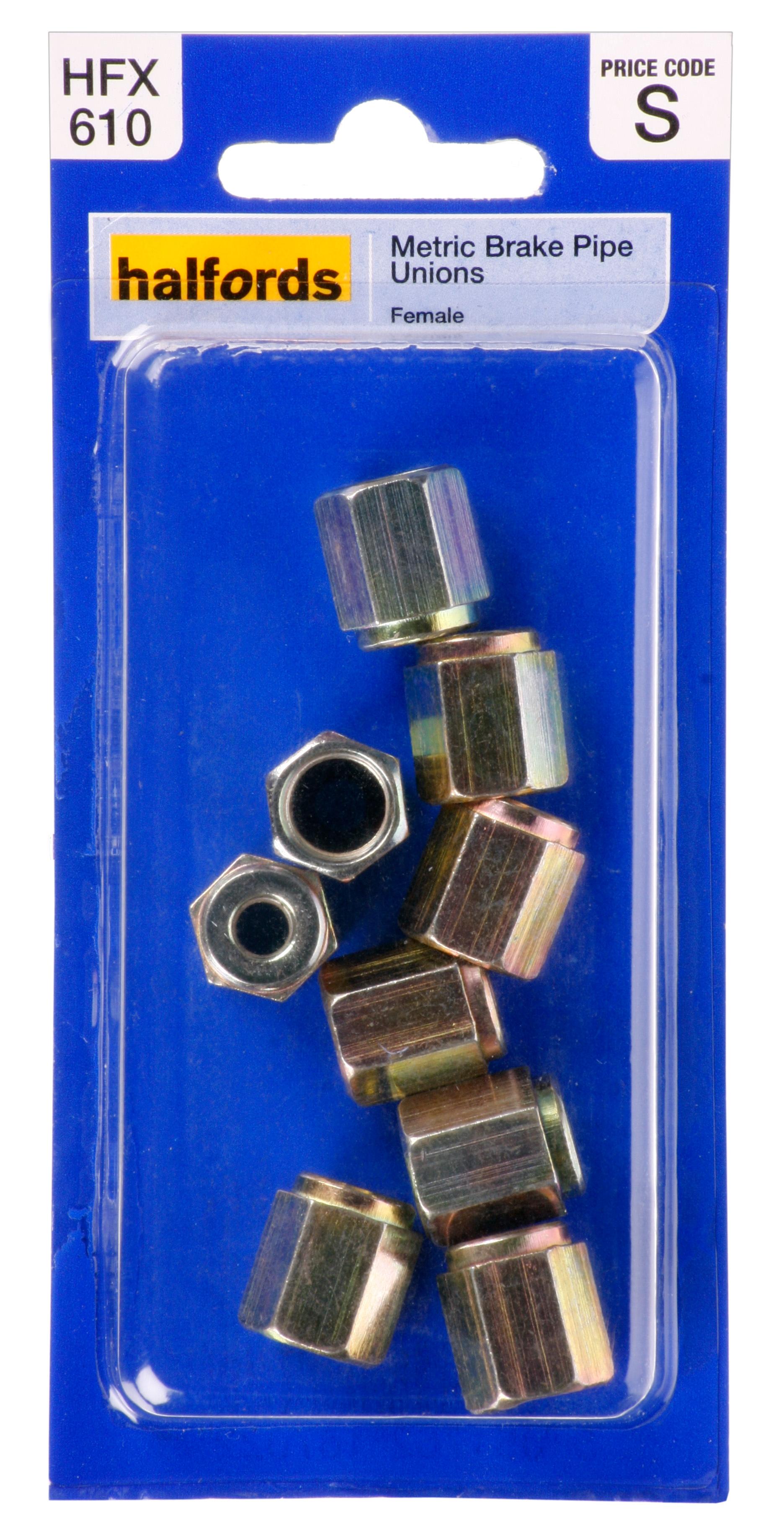 Halfords Brake Pipe Unions Metric Female Halfords UK