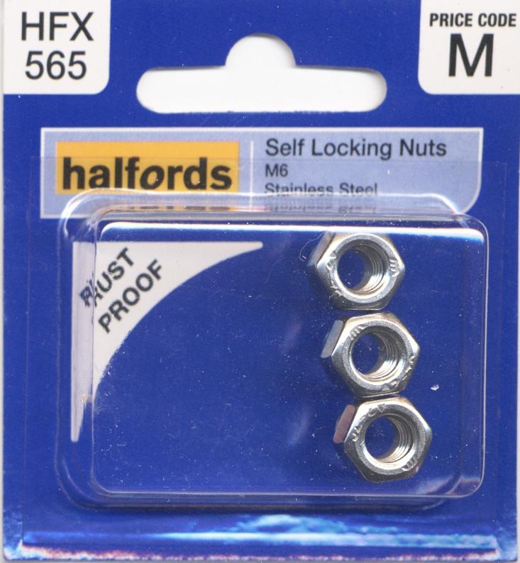 Halfords Self Locking Nuts M6 Halfords UK