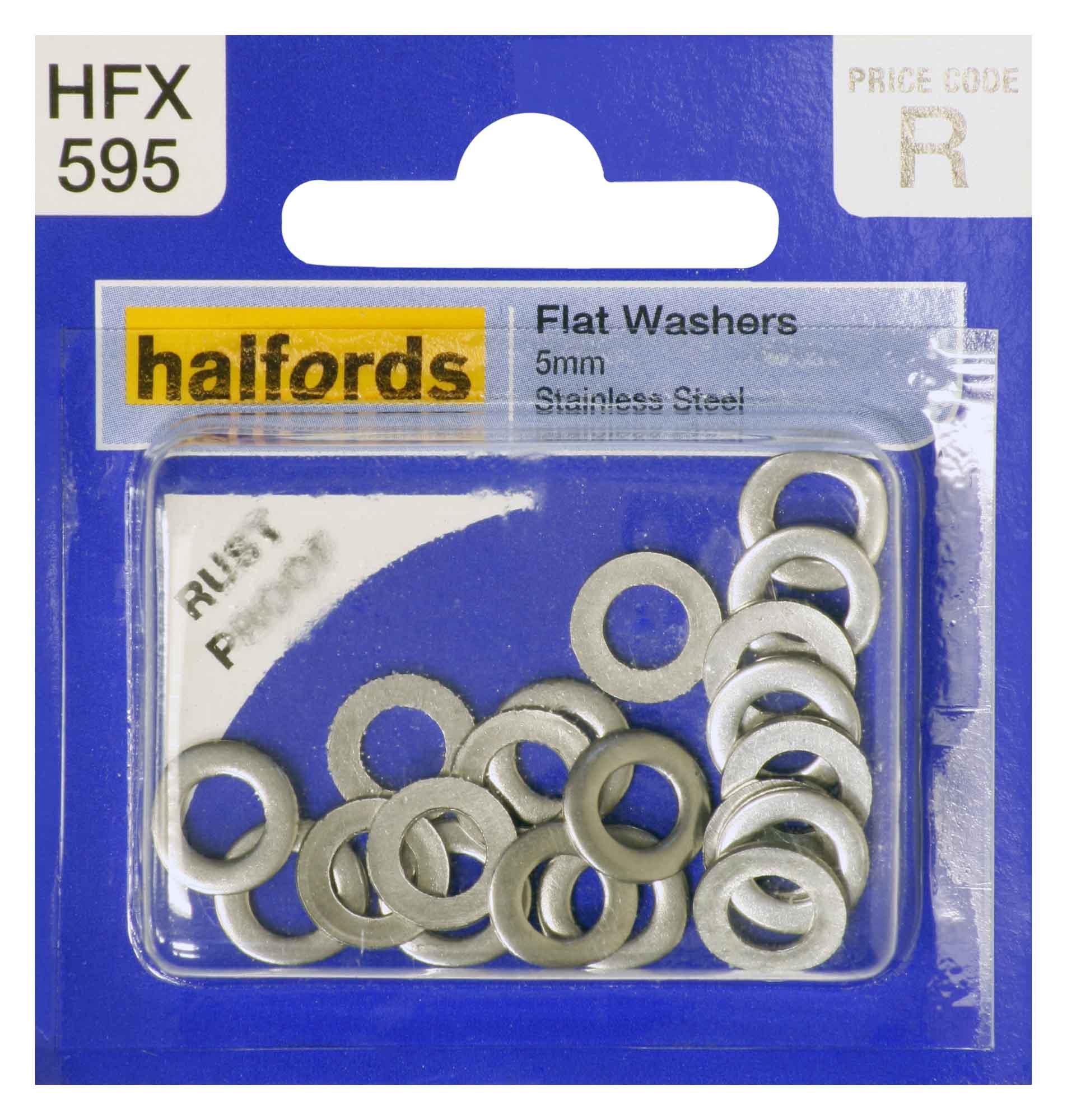 Halfords Flat Washers 5mm Halfords UK