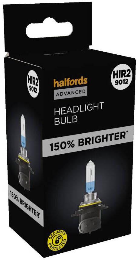 Halfords Advanced +150 Brighter HIR2 9012 Headlight Bulb Halfords UK