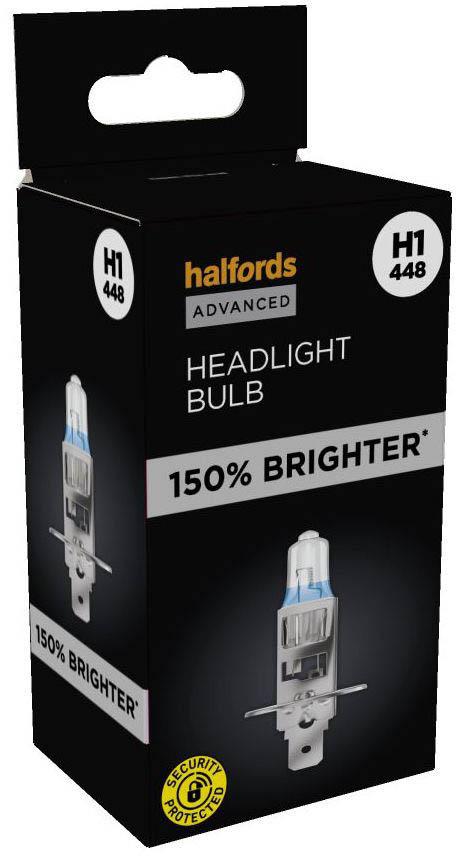 Halfords Advanced 150 Brighter H1 448 Headlight Bulb Halfords UK
