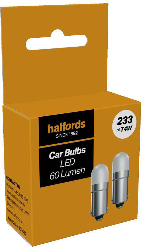 Halfords 233 LED Car Bulb Twin Pack Halfords UK
